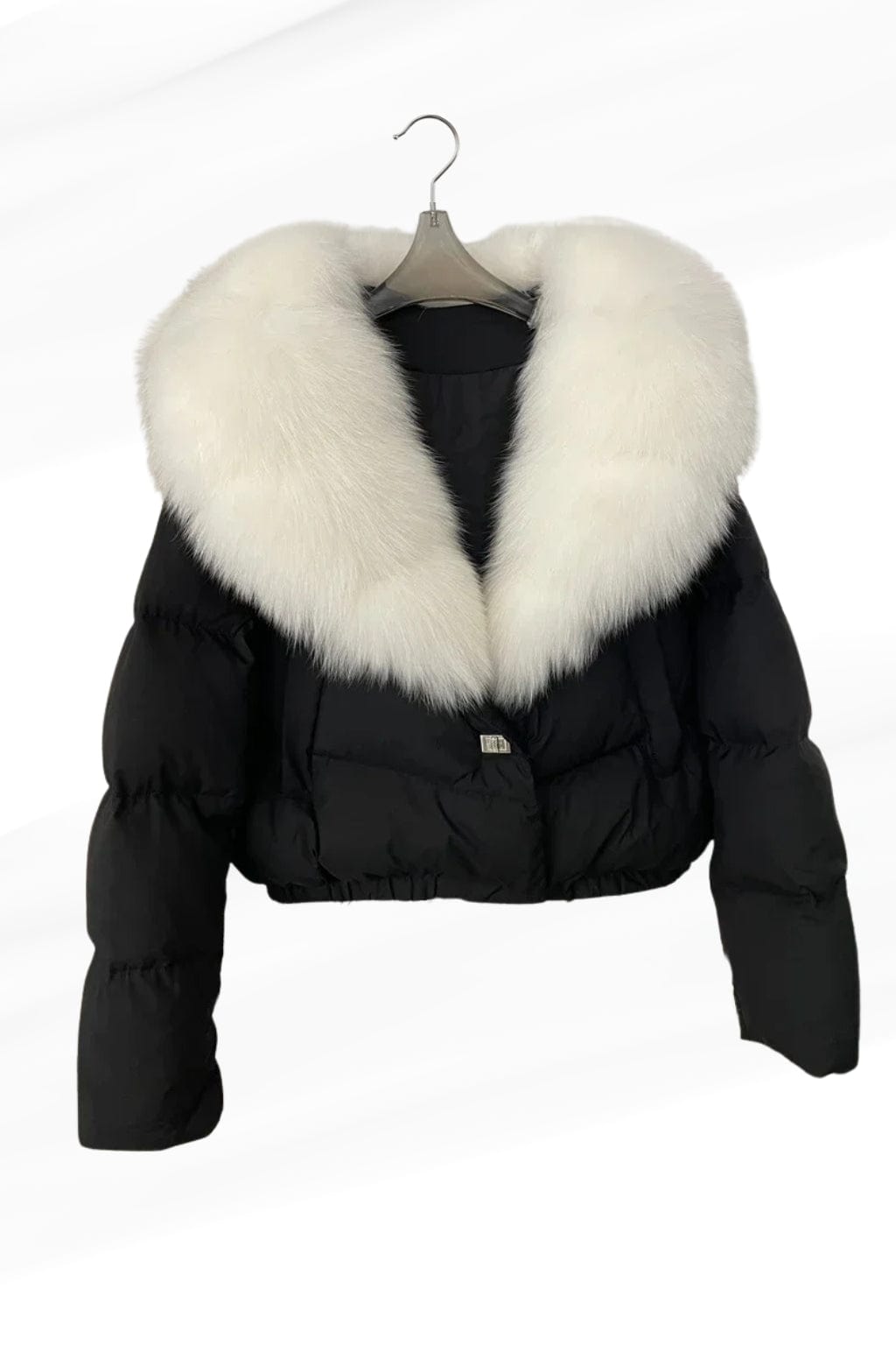 Blouson en duvet de canard à fourrure blanche Héritage fourrure