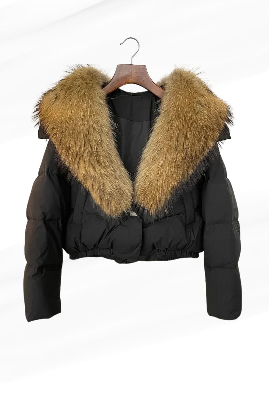 Blouson en fourrure femme col marron Héritage fourrure
