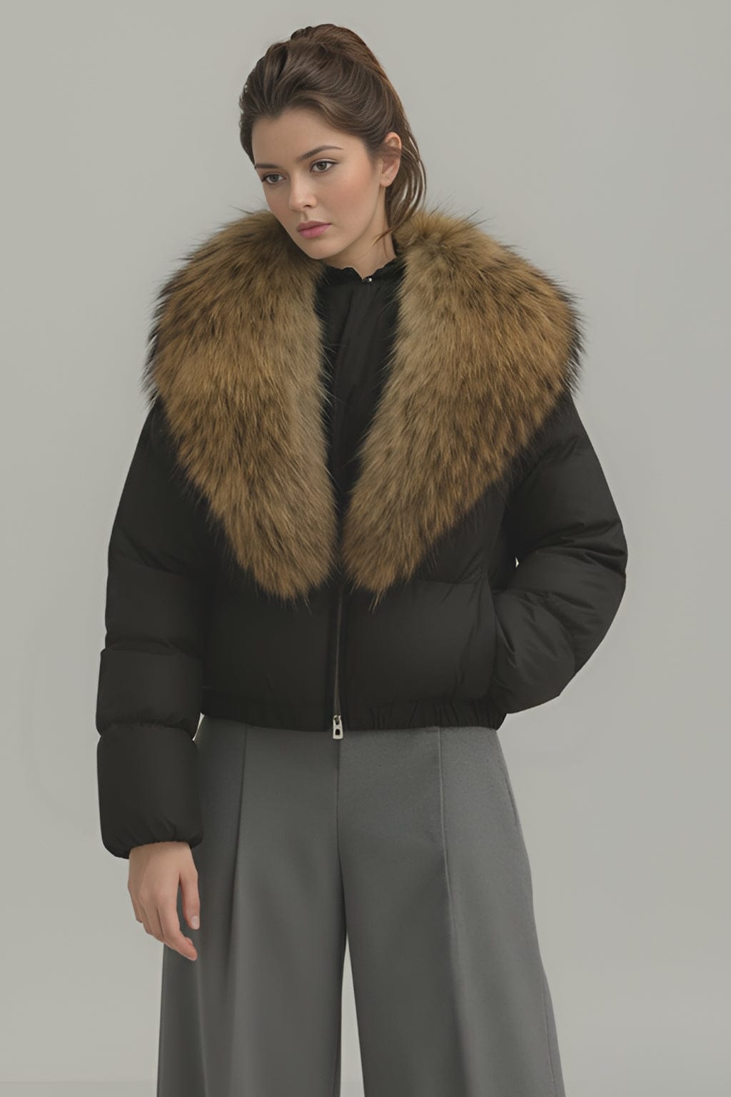 Blouson fourrure femme automne Héritage fourrure