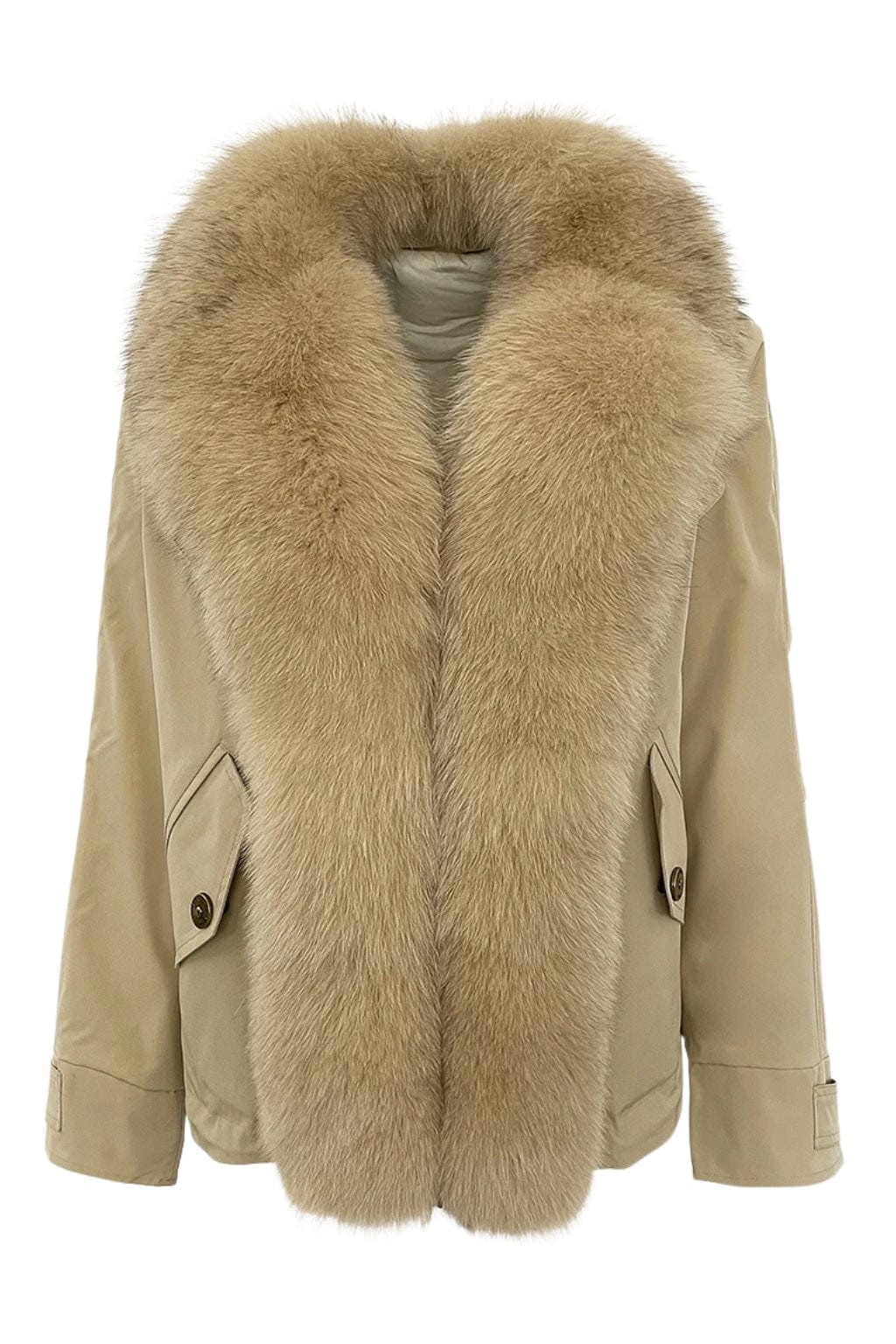 Blouson fourrure femme beige Héritage fourrure