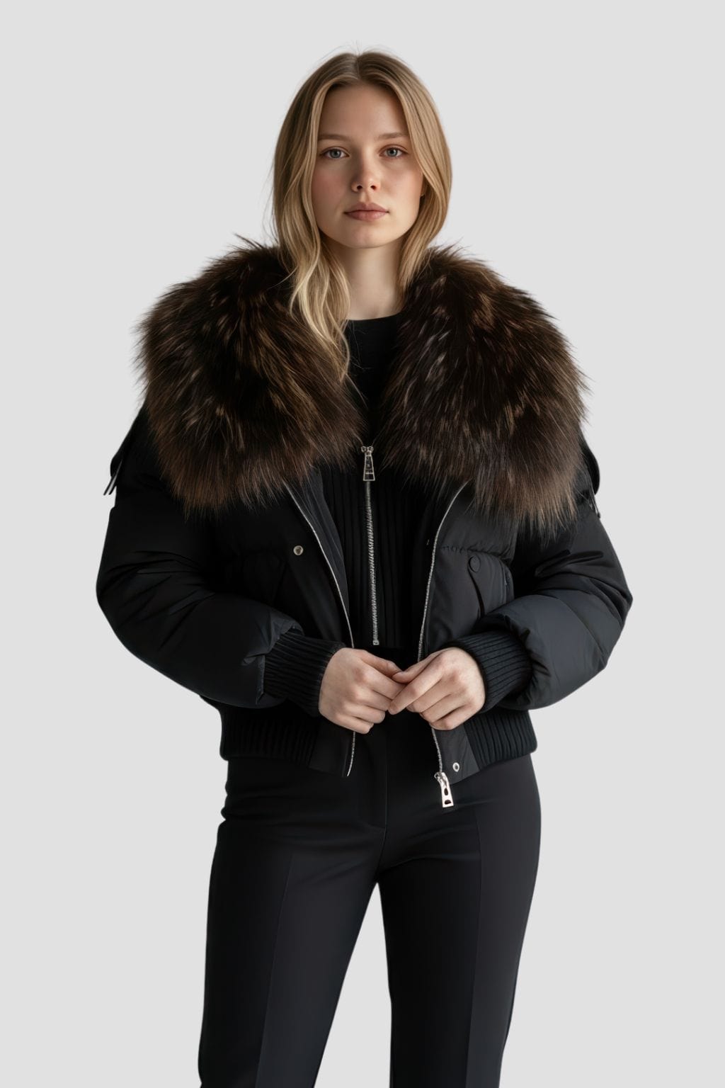 Blouson fourrure femme chaud Héritage fourrure