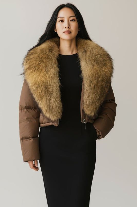 Blouson fourrure femme épais Héritage fourrure