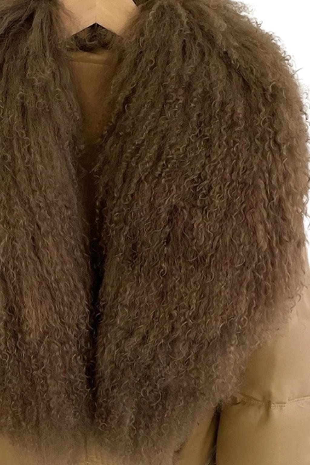 Blouson fourrure mouton marron Héritage fourrure
