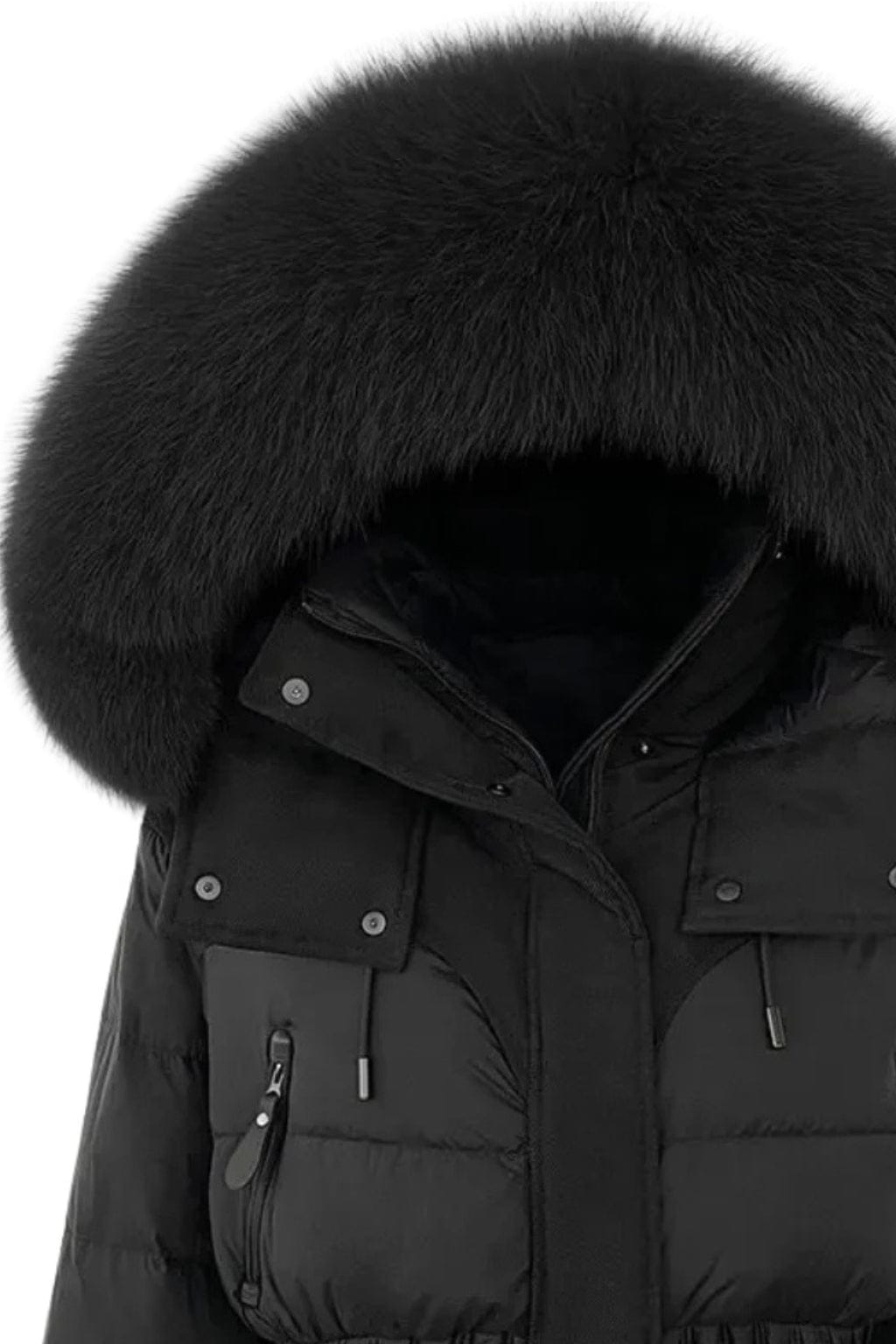 Doudoune à capuche en fourrure femme Héritage fourrure