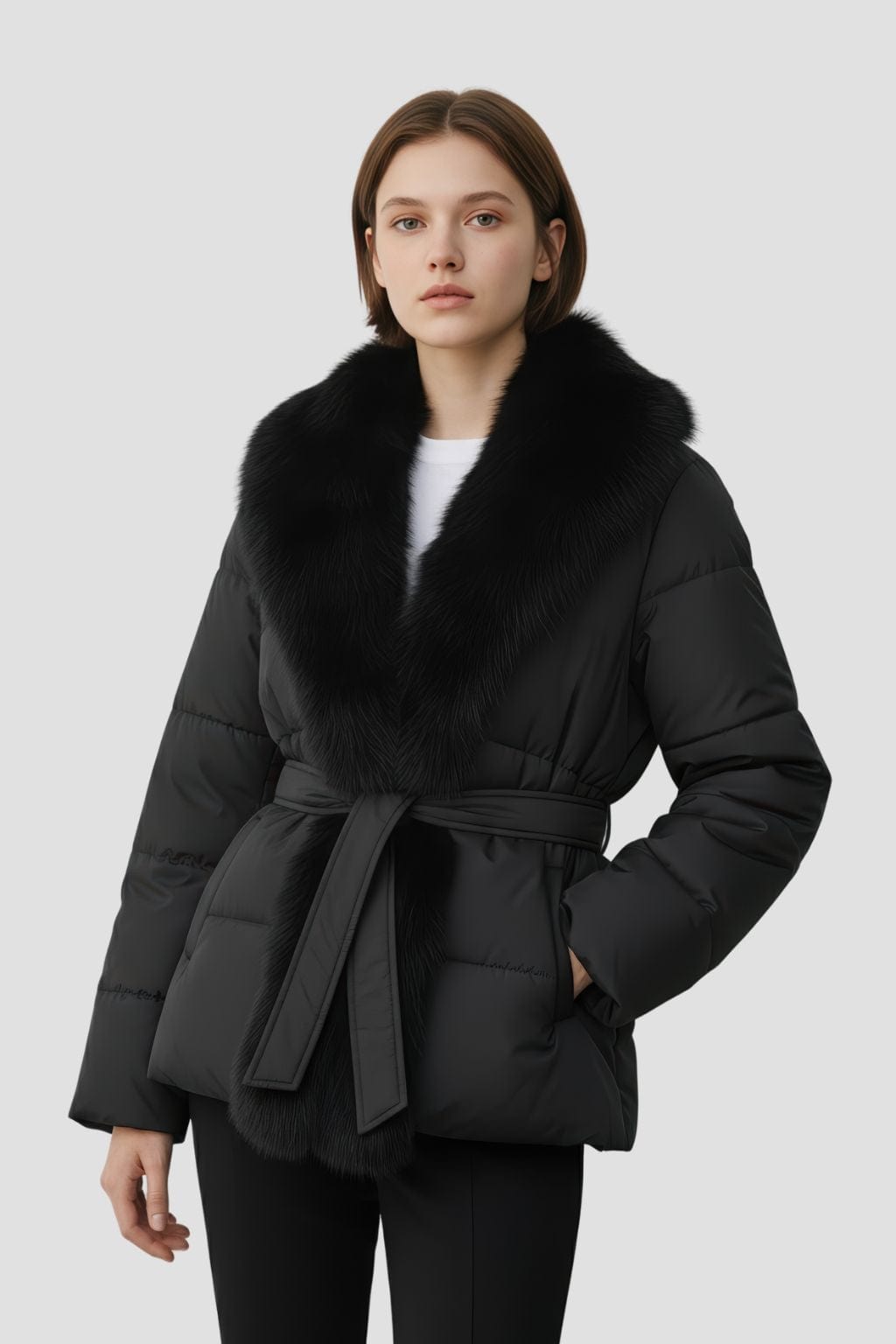 Doudoune à fourrure longue Héritage fourrure
