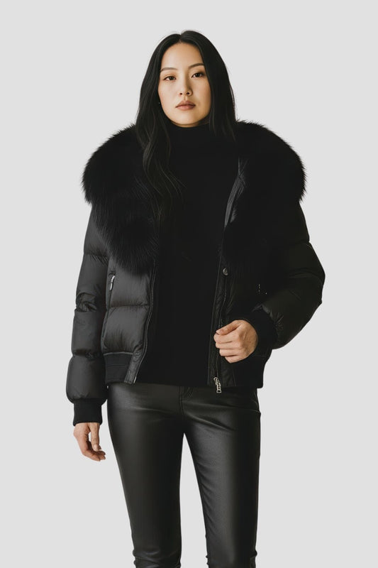 Doudoune femme fourrure naturelle Héritage fourrure