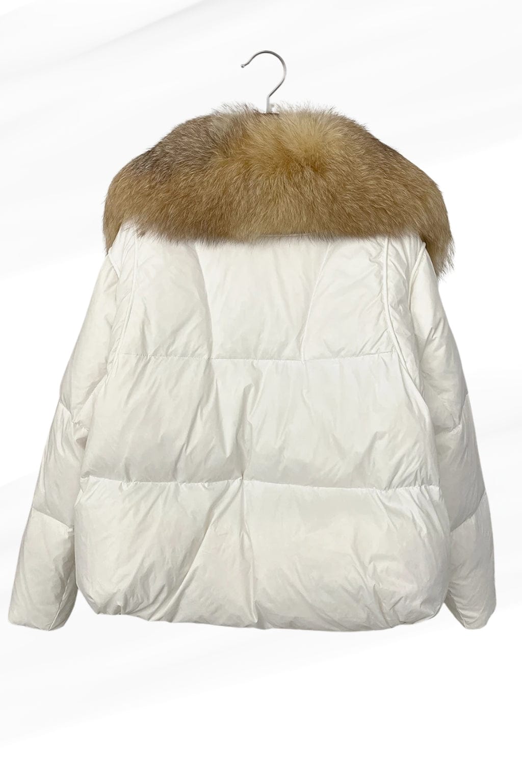 Doudoune fourrure femme blanc Héritage fourrure