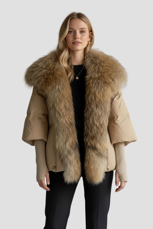 Doudoune fourrure femme chaude Héritage fourrure