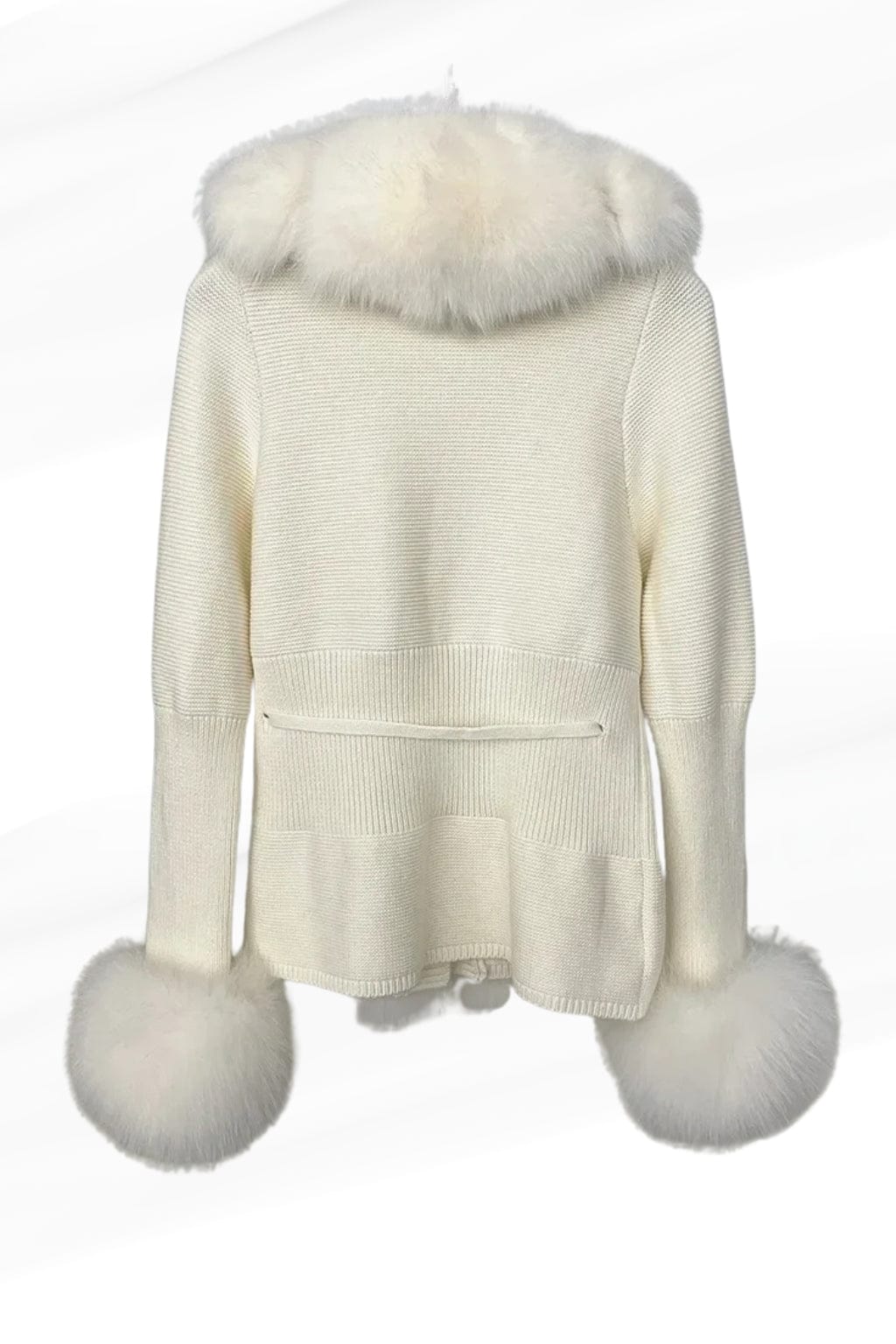 Gilet court en fourrure beige Héritage fourrure