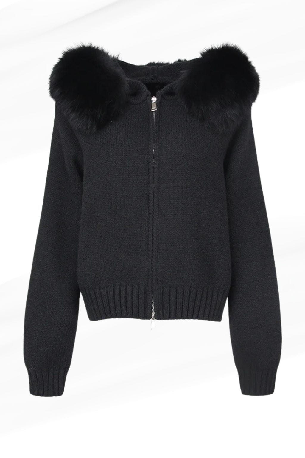 Gilet court en fourrure noir Héritage fourrure