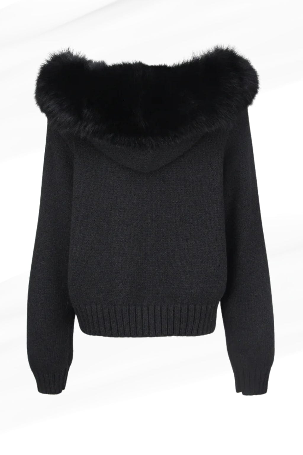 Gilet court en fourrure noir Héritage fourrure