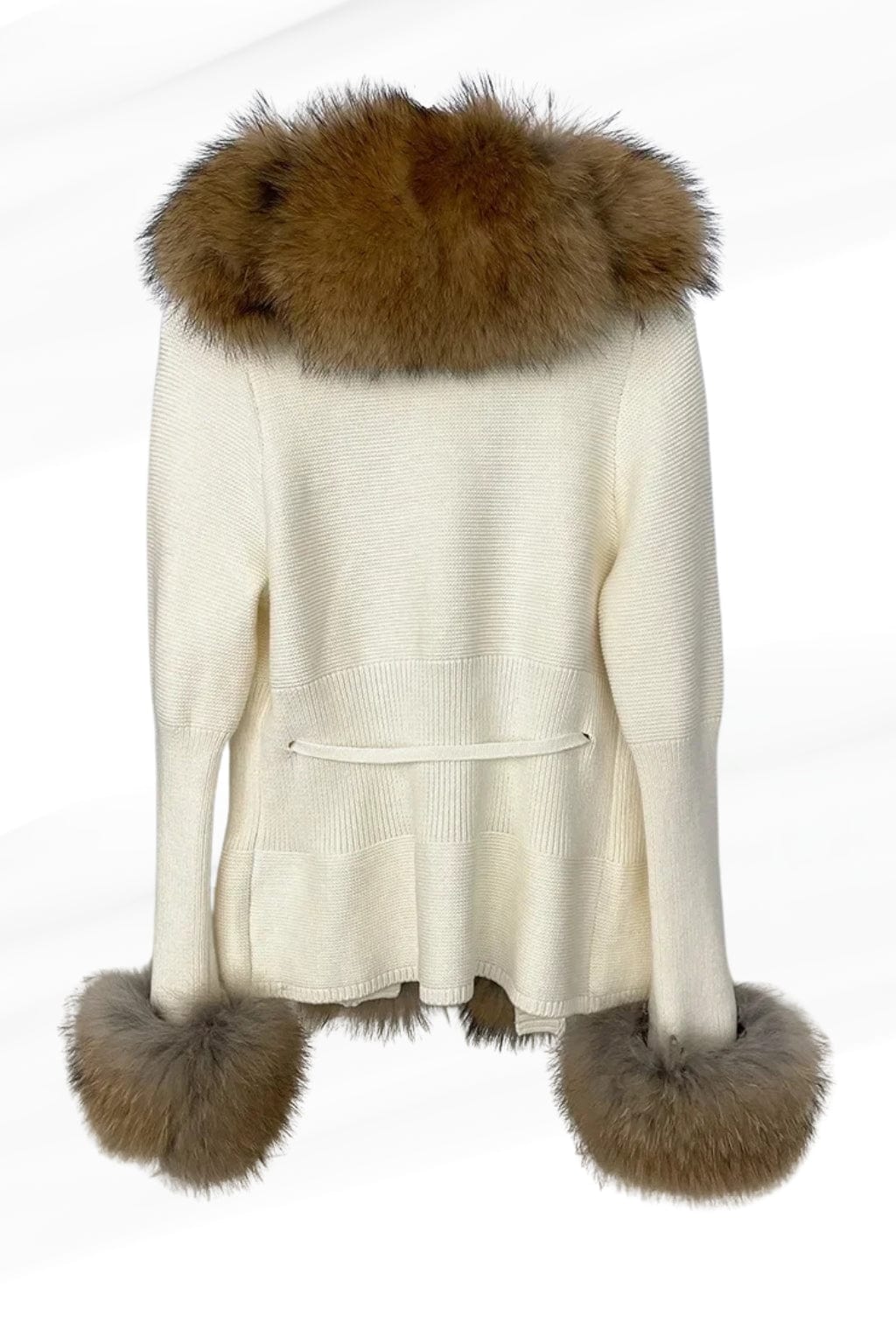 Gilet en fourrure de raton laveur blanc Héritage fourrure