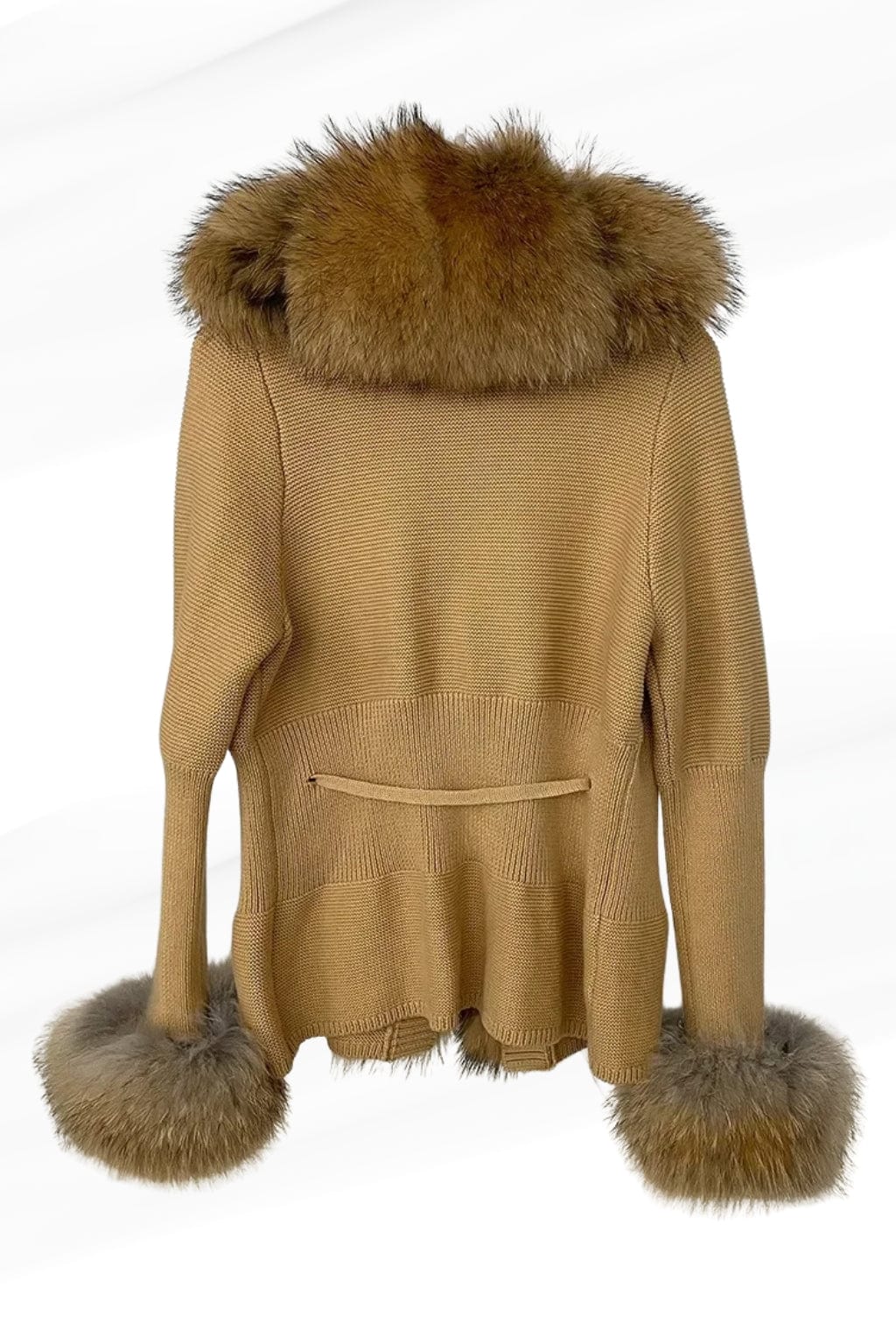 Gilet en fourrure de raton laveur marron Héritage fourrure