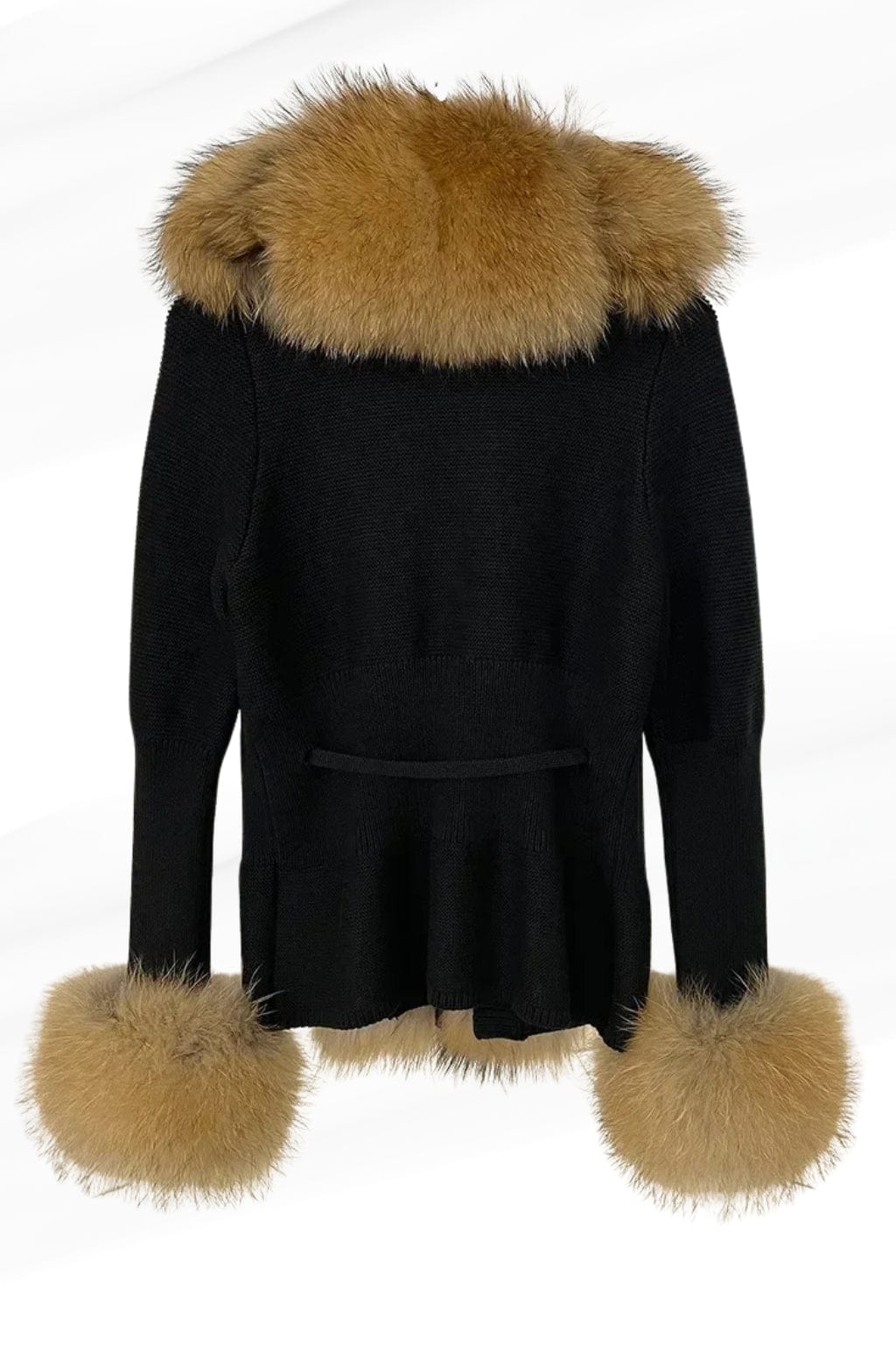 Gilet en fourrure de raton laveur noir Héritage fourrure