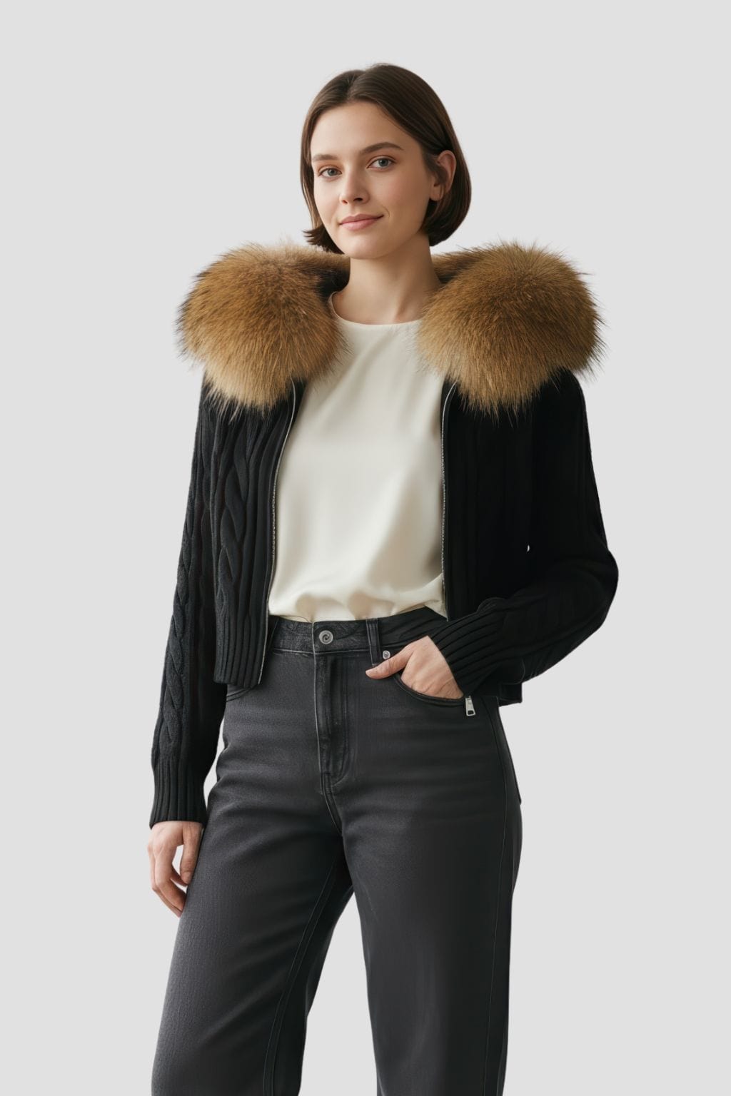 Gilet en fourrure de renard Héritage fourrure