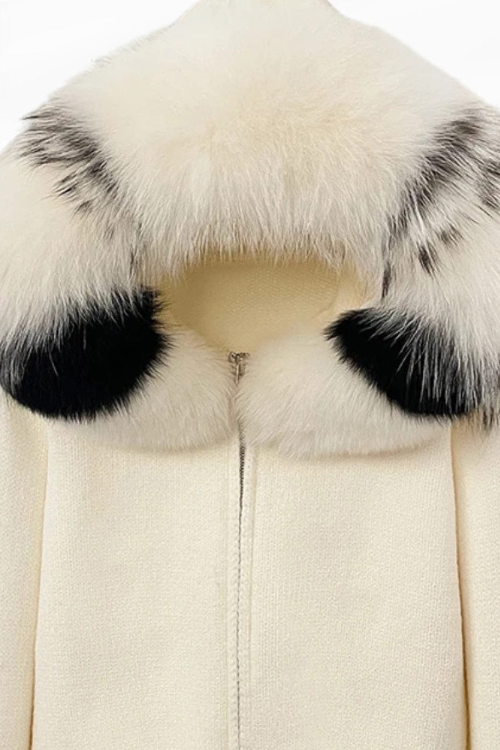 Gilet en fourrure de renard beige Héritage fourrure