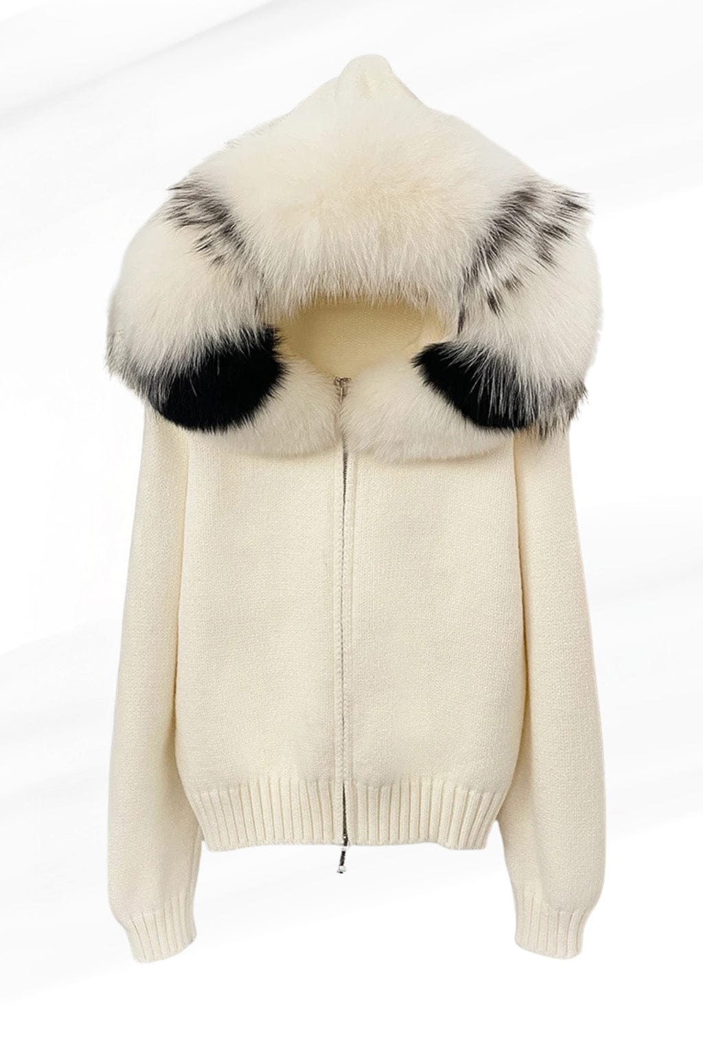 Gilet en fourrure de renard beige Héritage fourrure