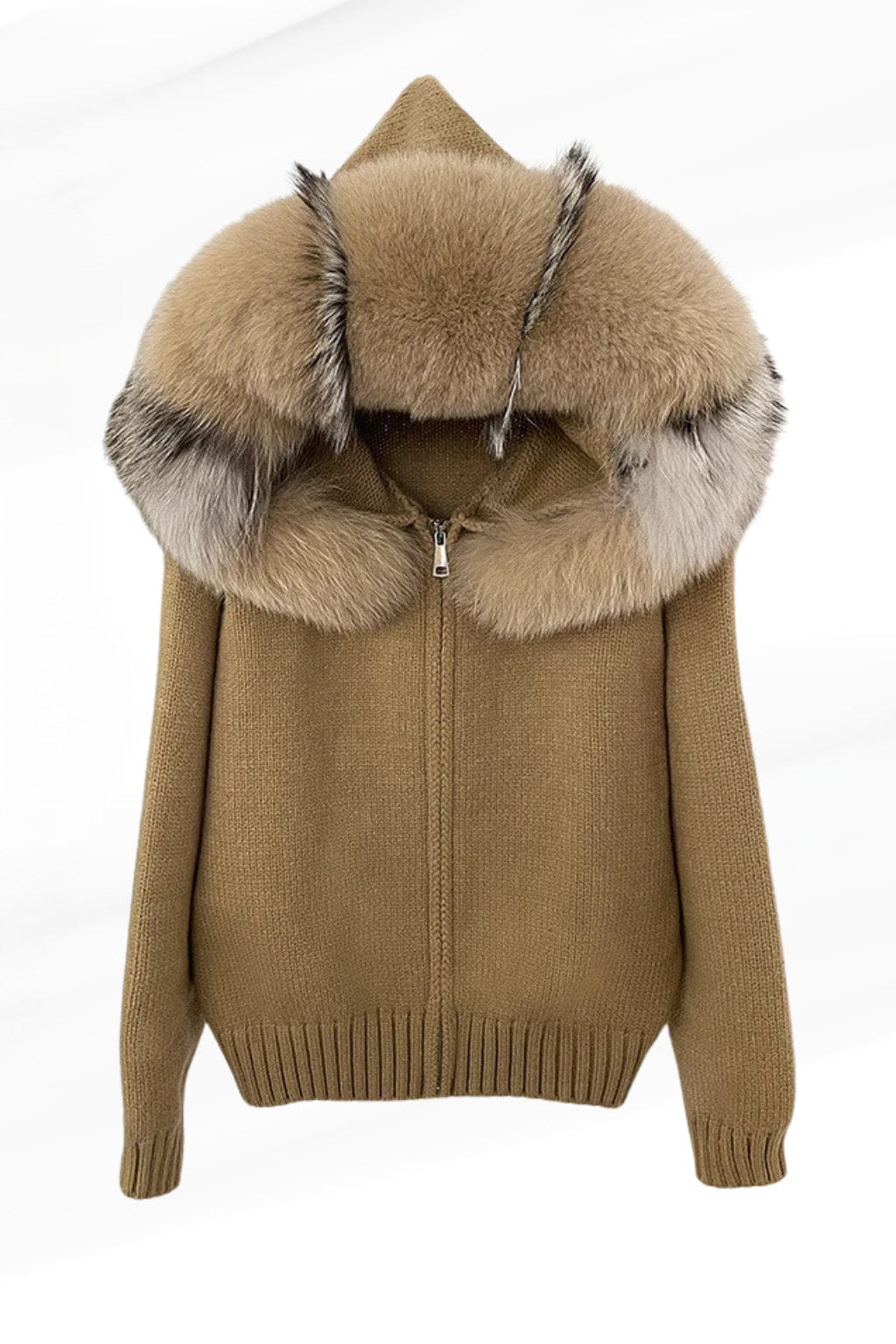 Gilet en fourrure de renard marron Héritage fourrure