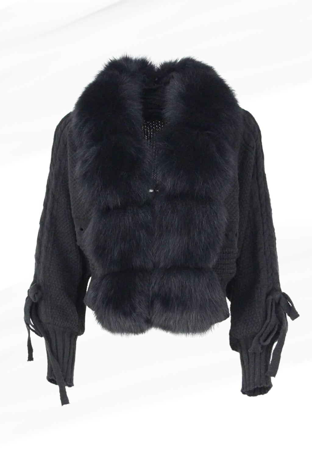 Gilet en fourrure de renard noir Héritage fourrure