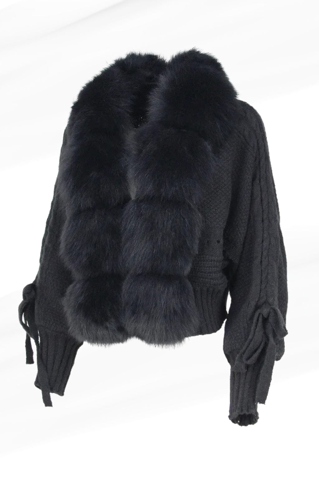 Gilet en fourrure de renard noir Héritage fourrure