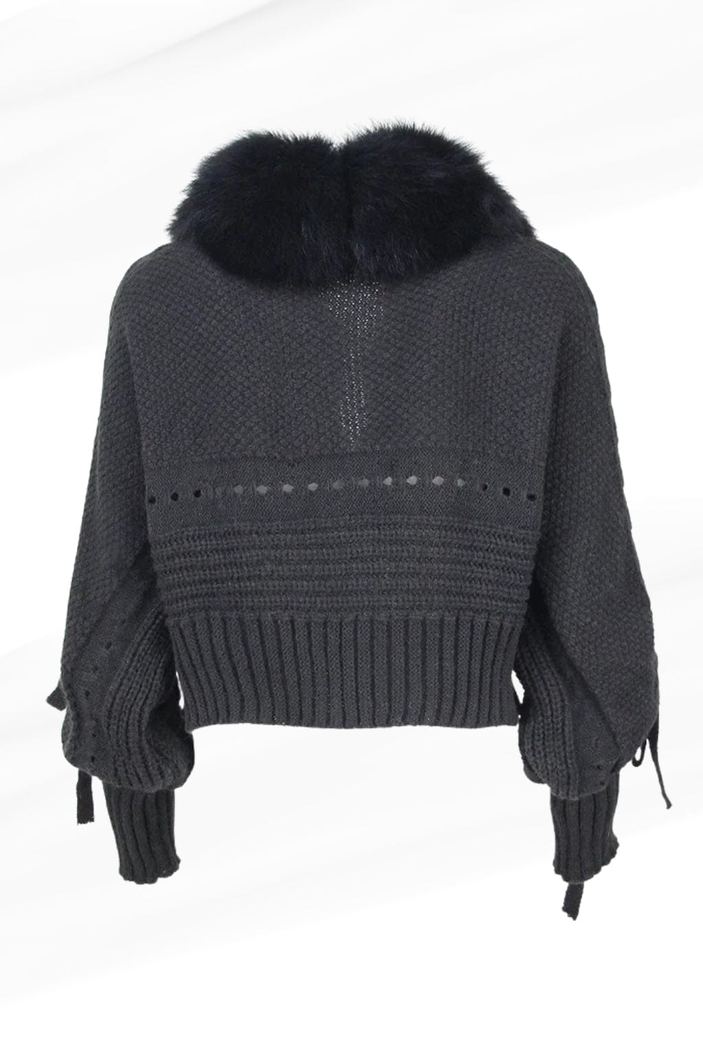Gilet en fourrure de renard noir Héritage fourrure