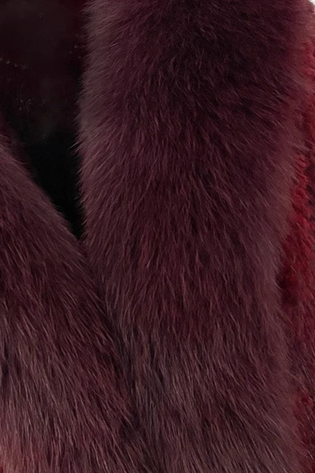 Gilet en fourrure de vison rouge Héritage fourrure
