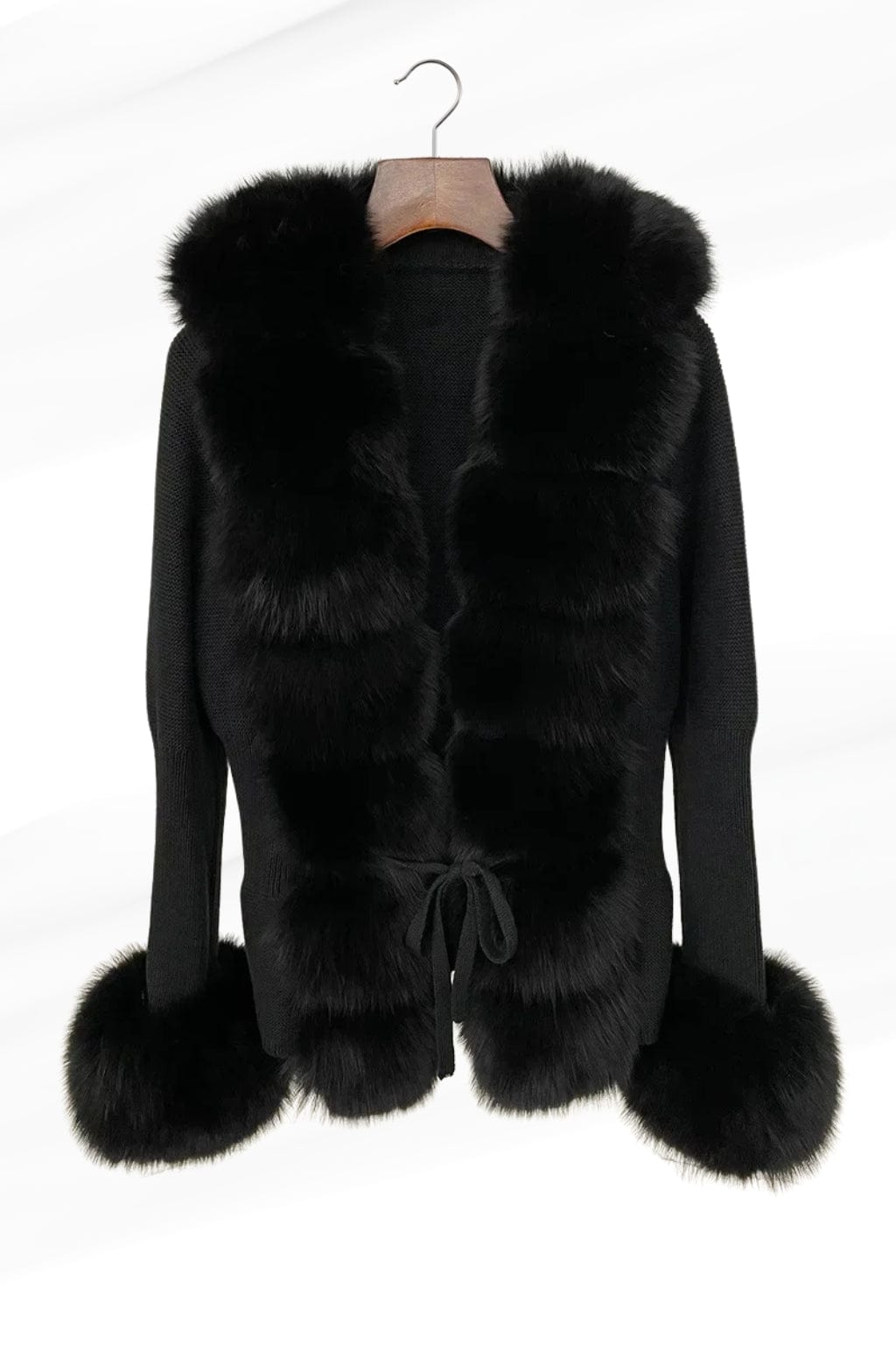 Gilet fourrure femme noir Héritage fourrure