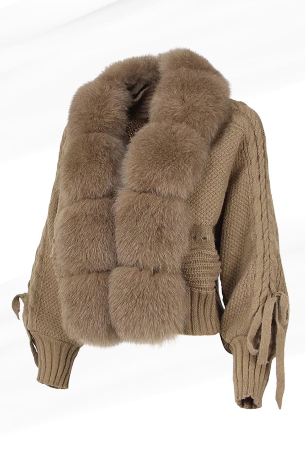 Gilet fourrure manche longue Héritage fourrure