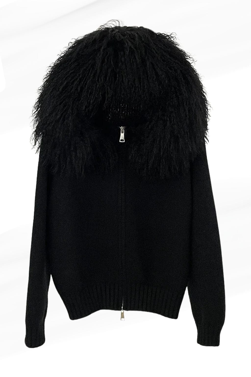 Gilet fourrure mouton noir Héritage fourrure