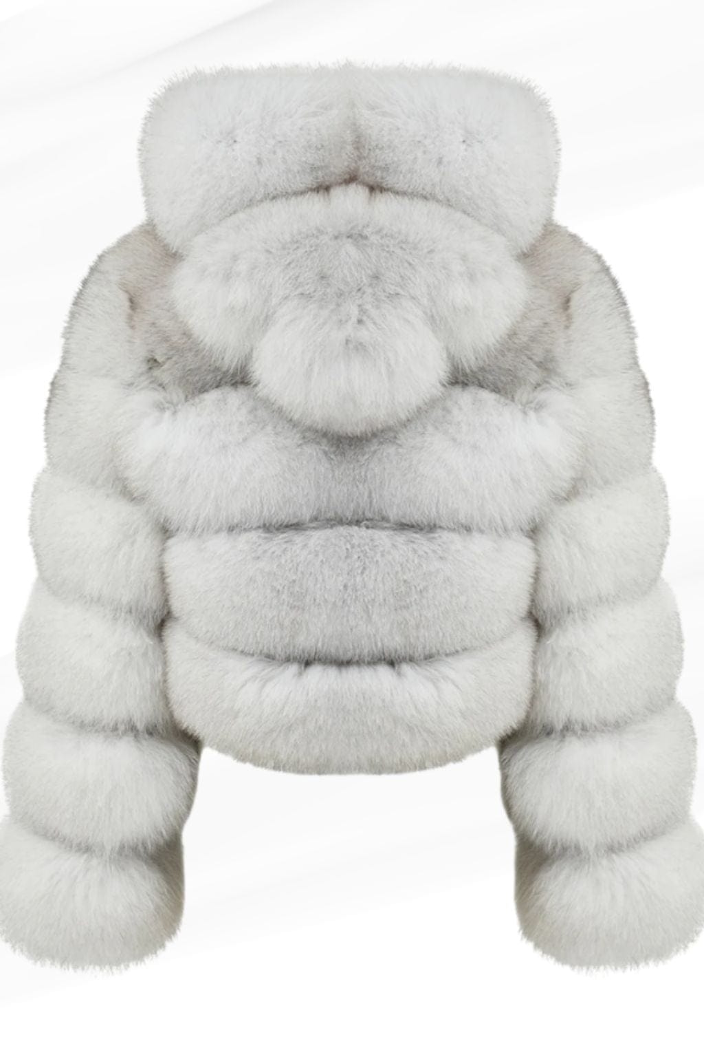 Manteau en fourrure femme capuche blanc Héritage fourrure