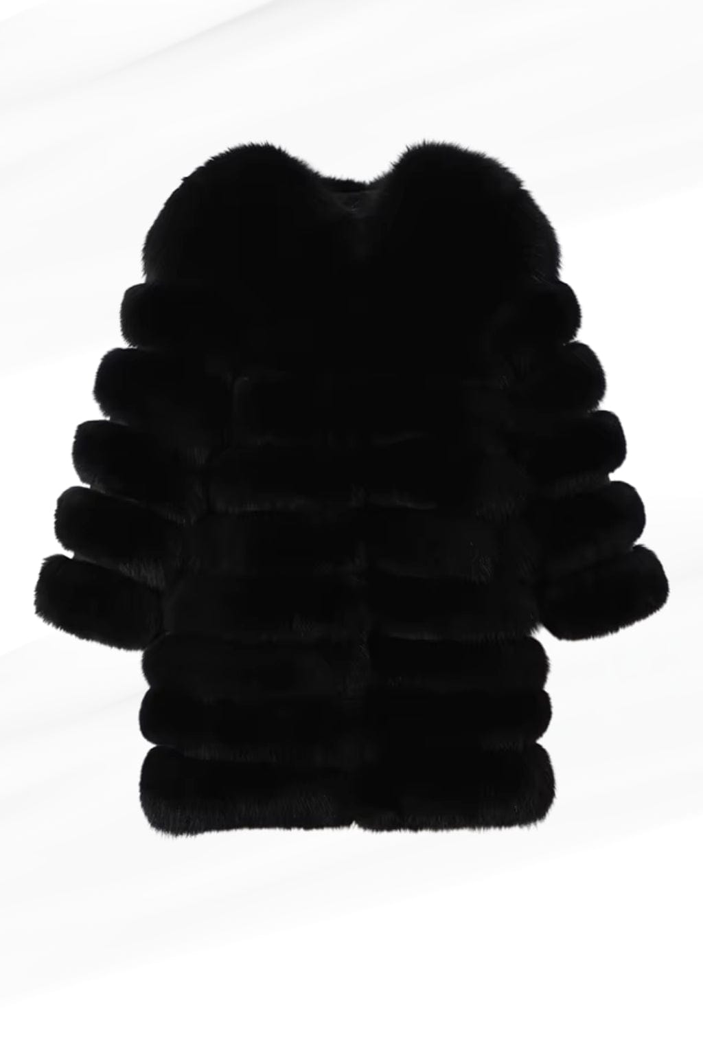 Manteau en fourrure femme long noir Héritage fourrure