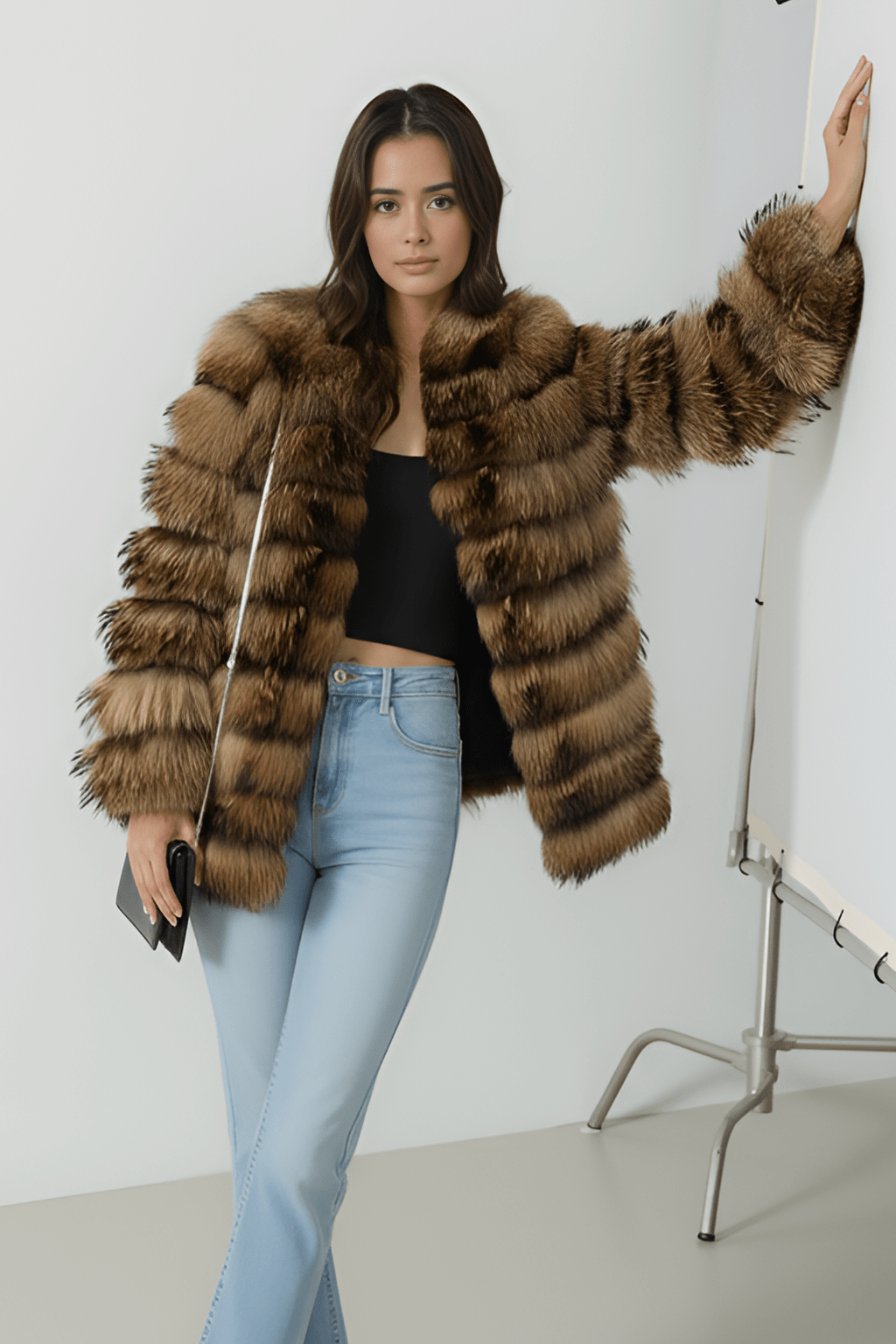 Manteau en fourrure femme mi long Héritage fourrure