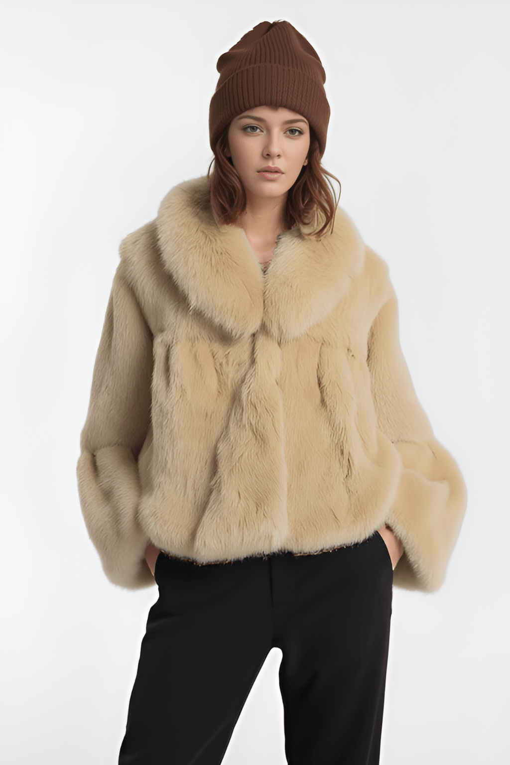 Manteau en fourrure femme poil court Héritage fourrure