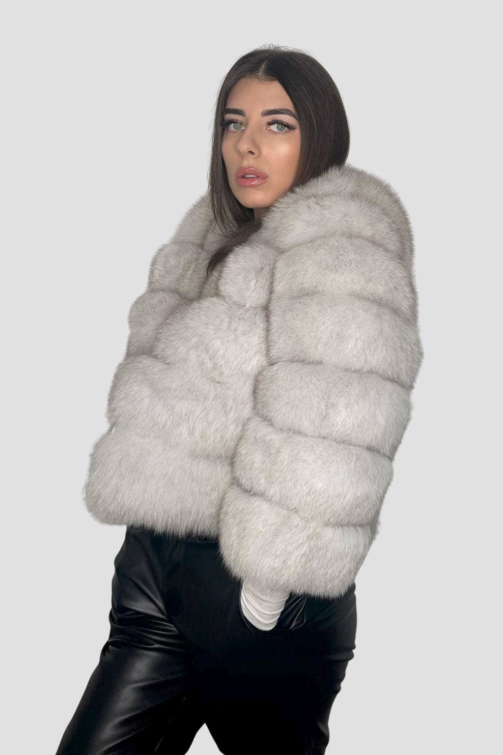 Manteau fourrure femme blanc Héritage fourrure