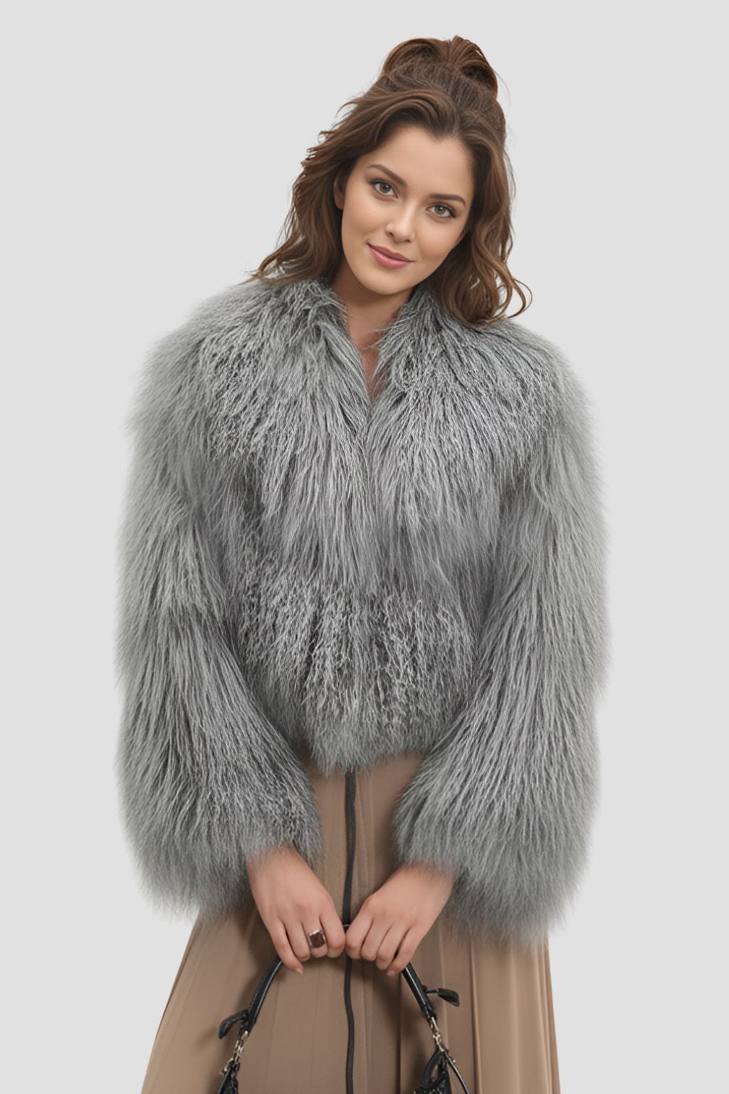 Manteau fourrure femme boucler Héritage fourrure