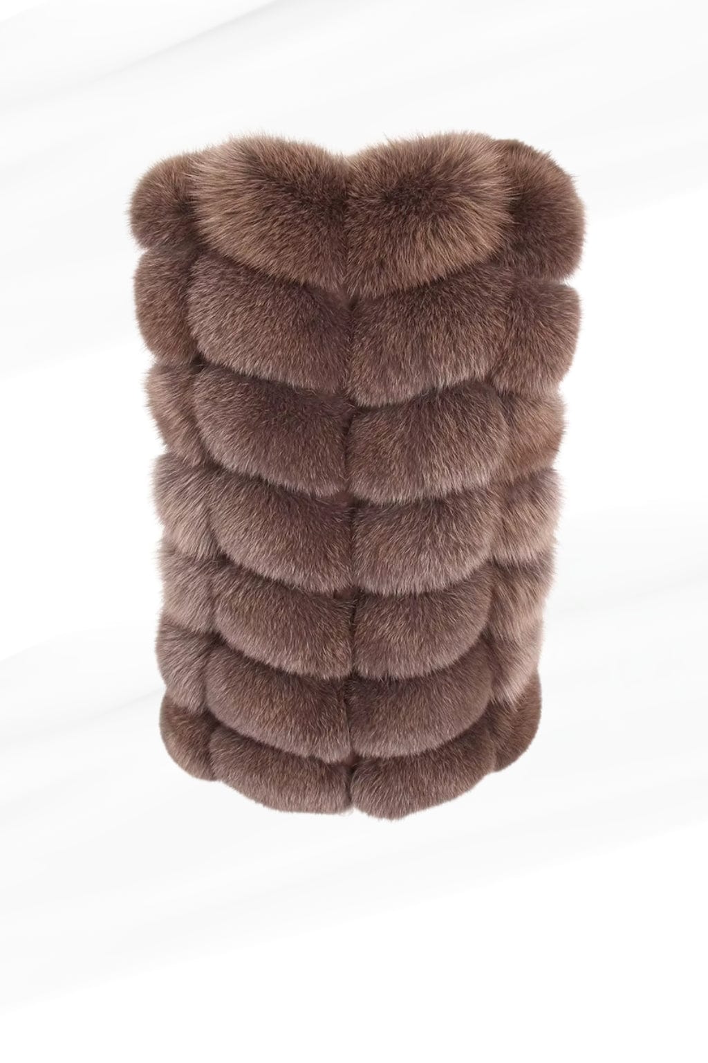 Manteau fourrure femme bubble marron Héritage fourrure