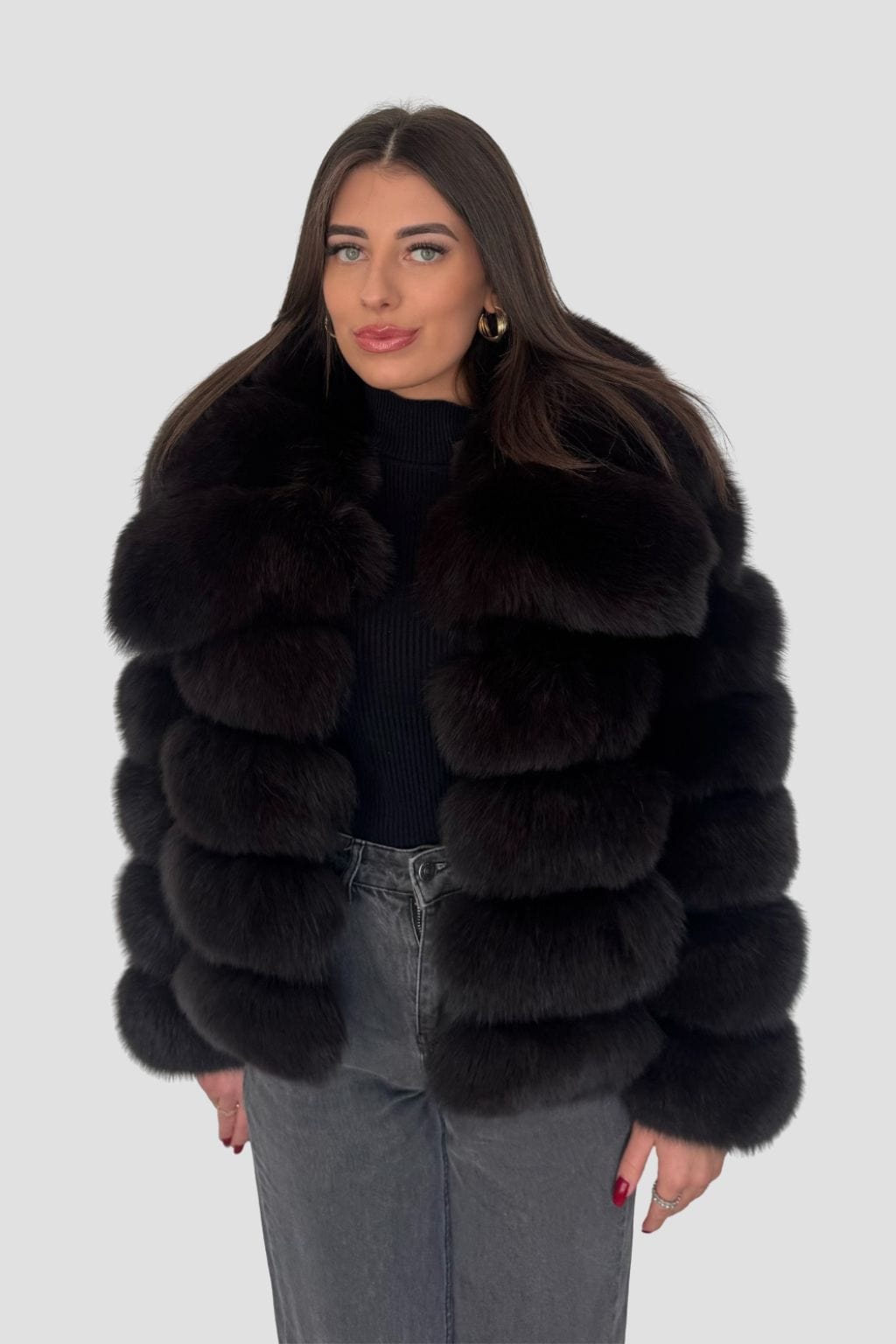 Manteau fourrure femme col Héritage fourrure