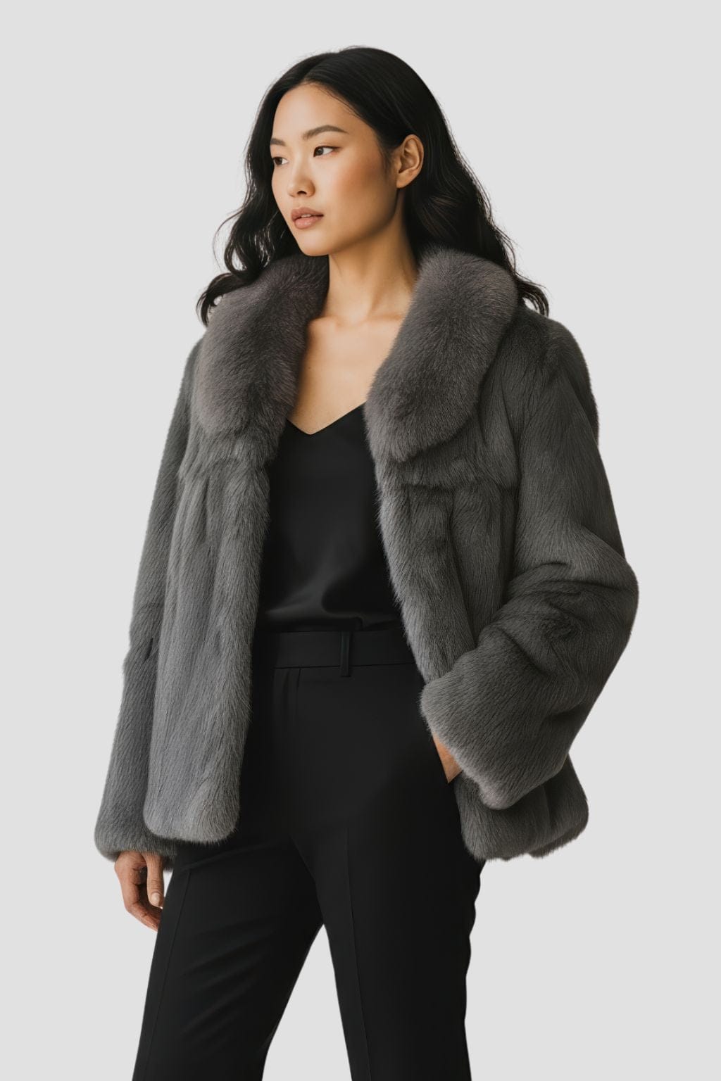 Manteau fourrure femme lapin Héritage fourrure