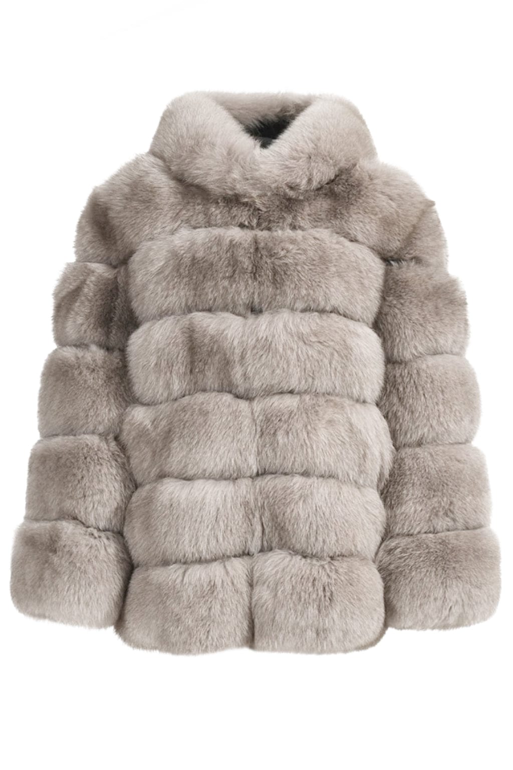 Manteau fourrure femme marron clair Héritage fourrure