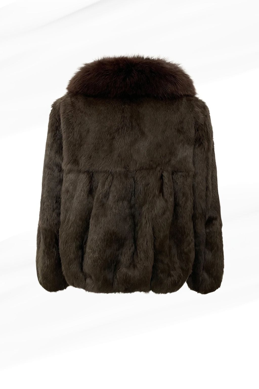 Manteau fourrure femme poil court brun Héritage fourrure