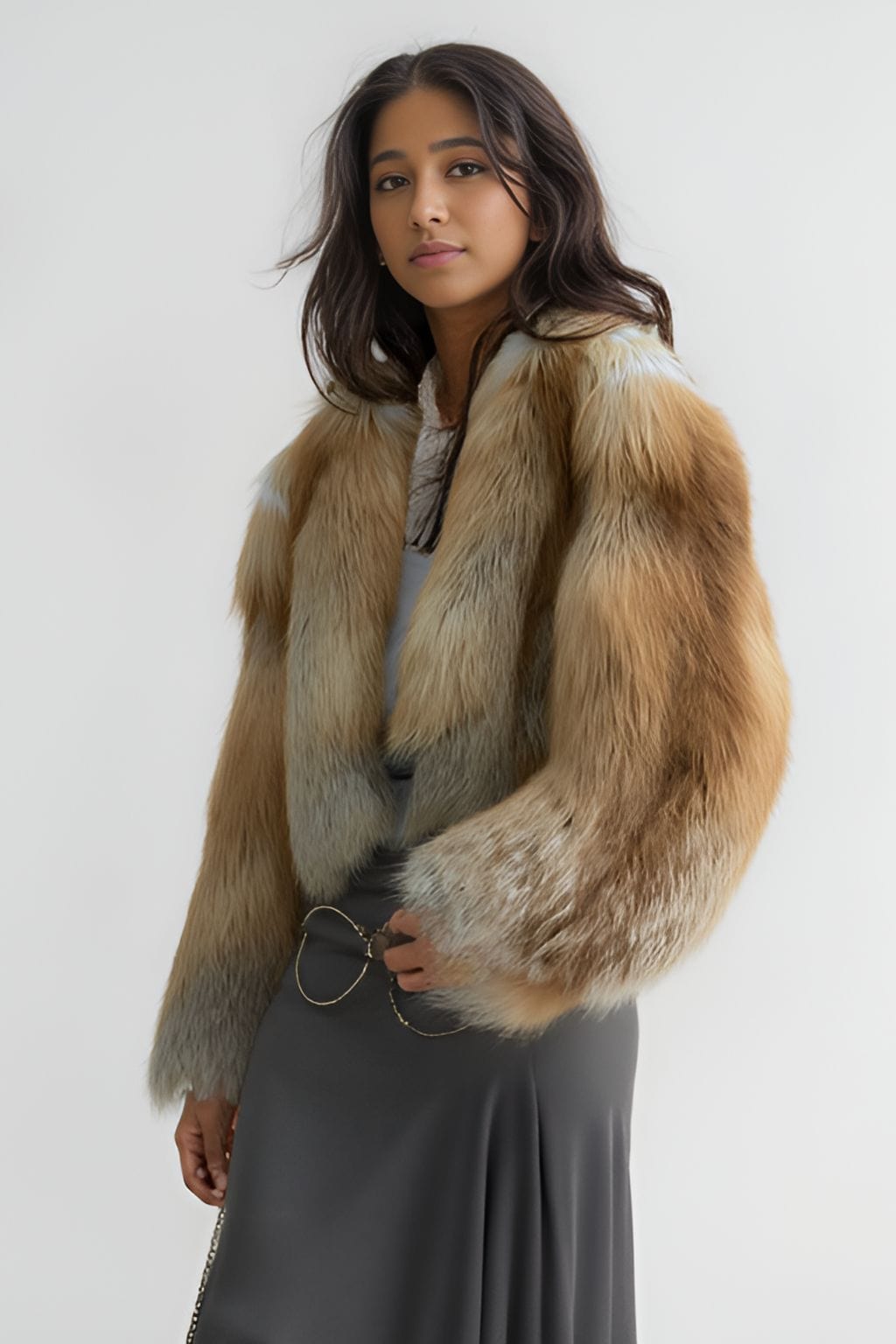 Manteau fourrure femme renard Héritage fourrure