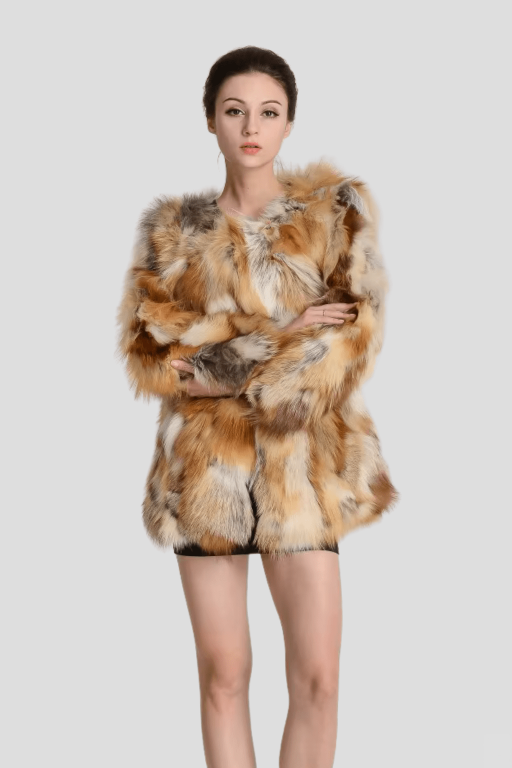 Manteau fourrure femme renard naturel Héritage fourrure