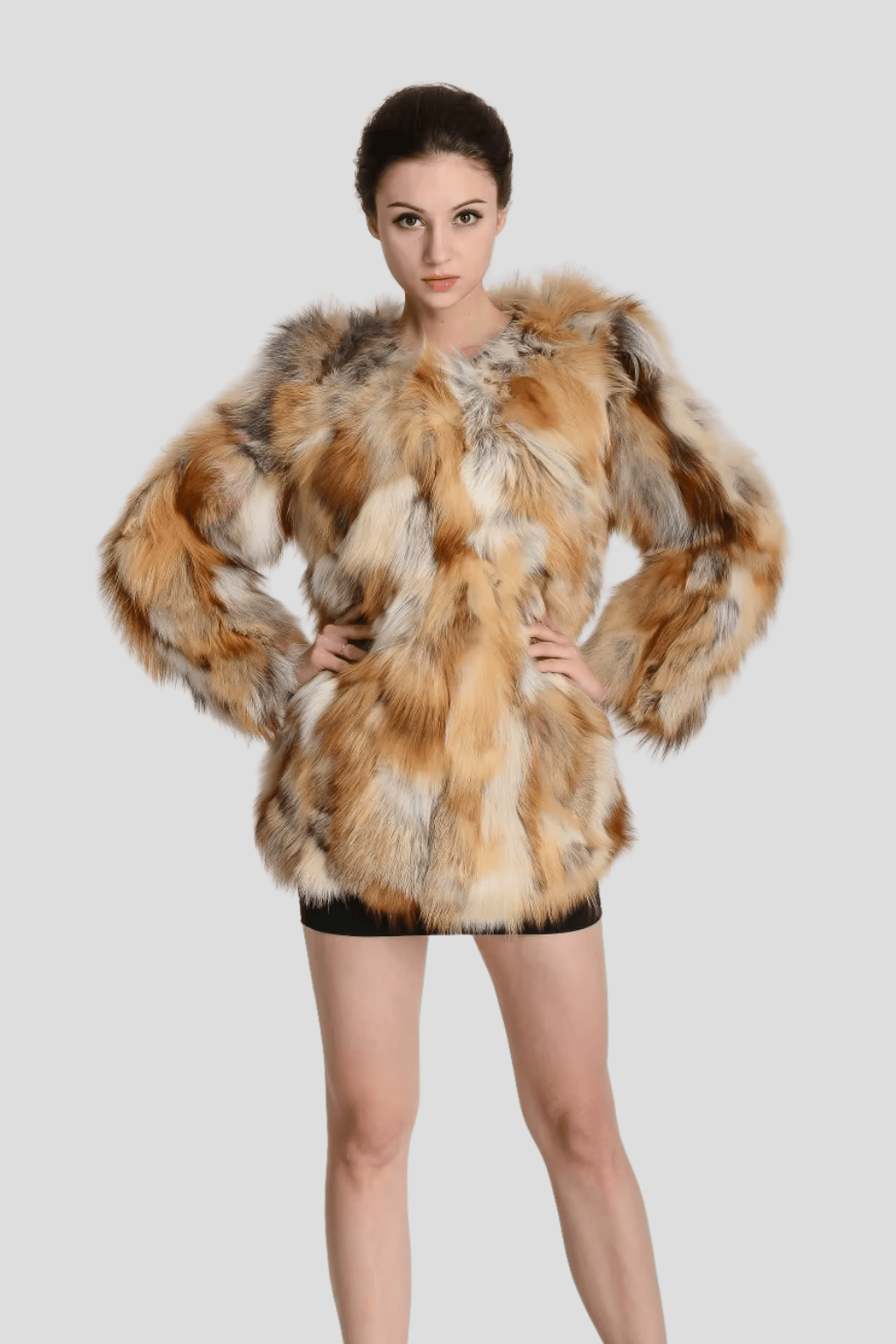Manteau fourrure femme renard naturel Héritage fourrure