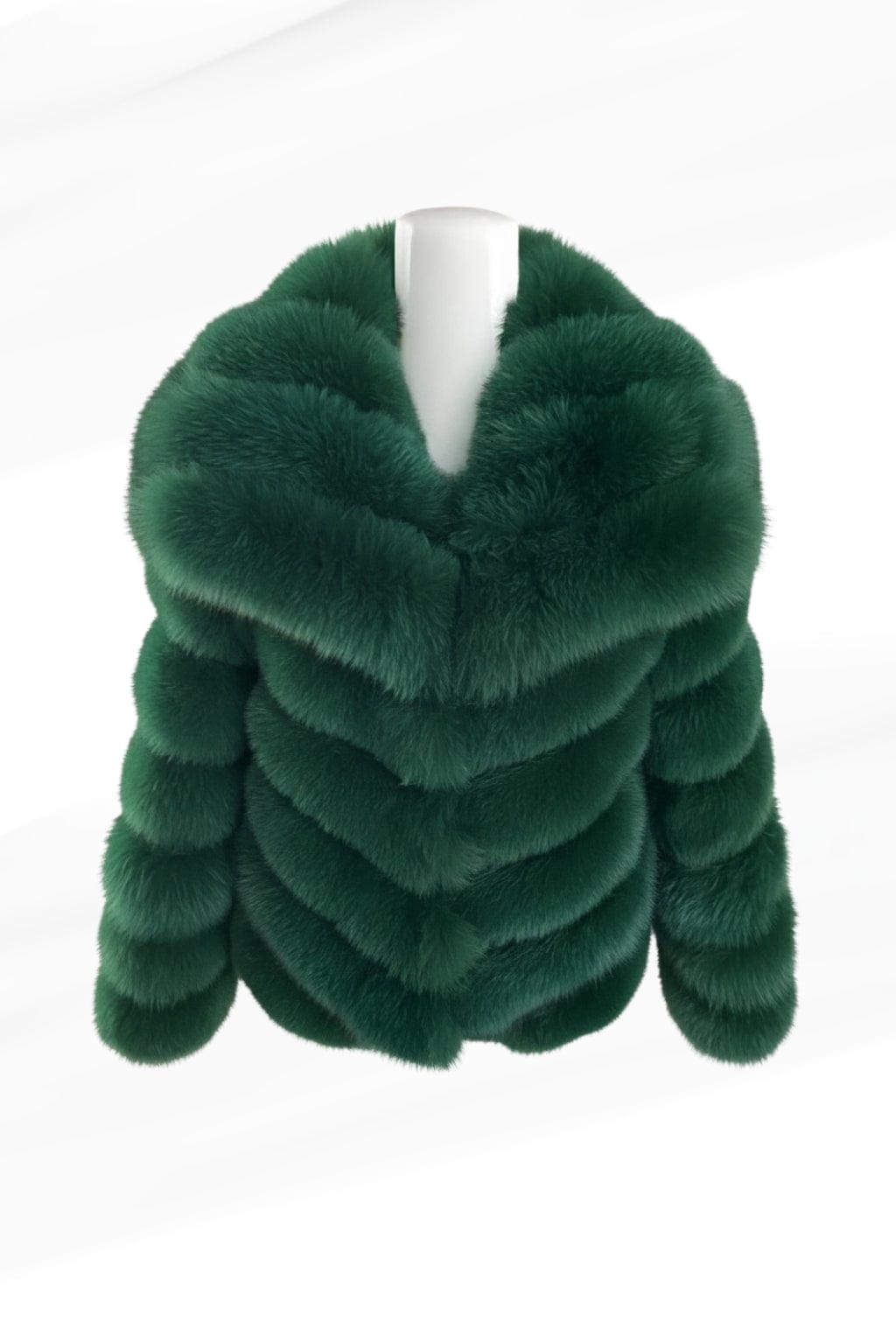 Manteau fourrure femme vert Héritage fourrure