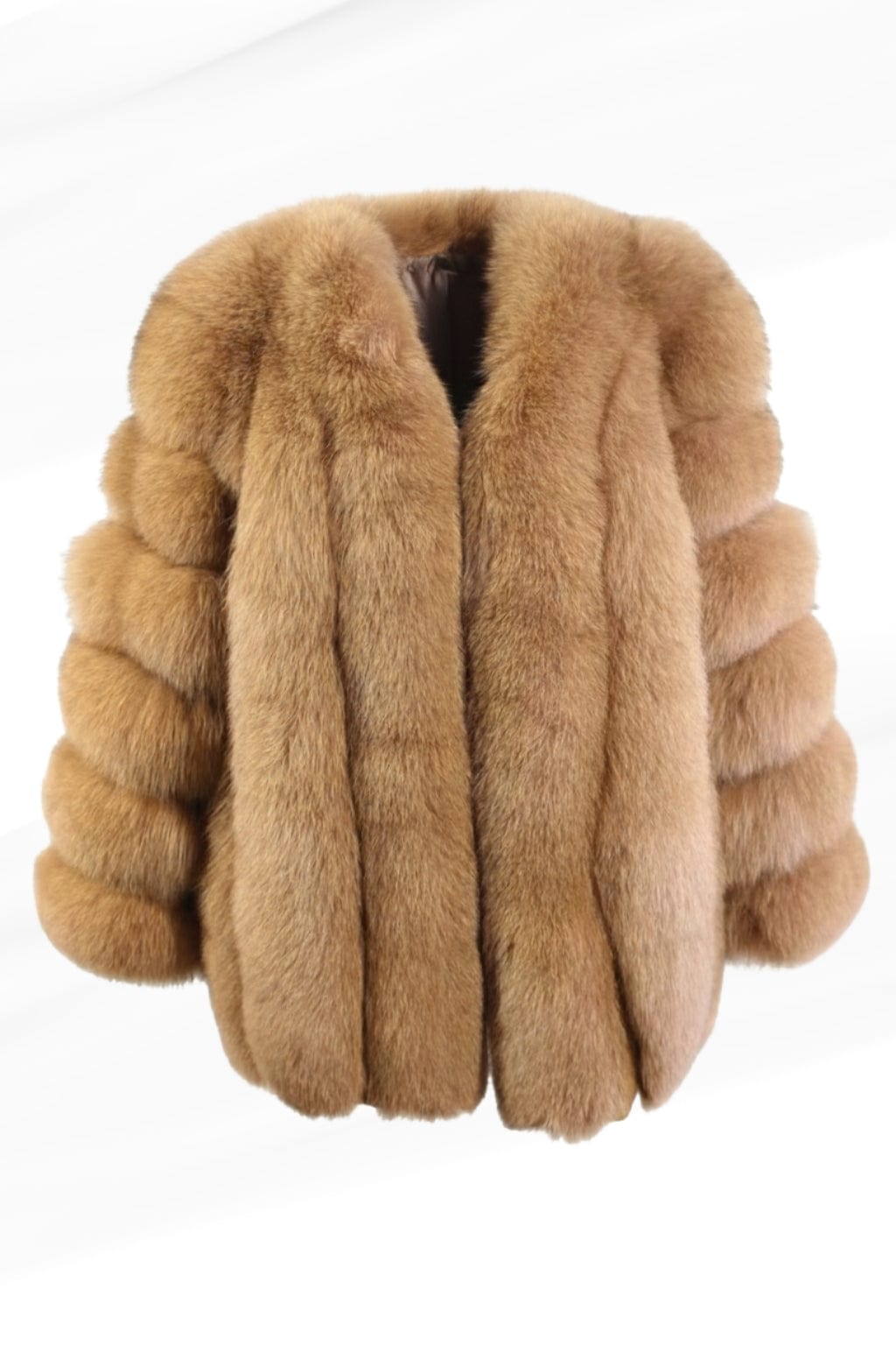 Manteau large en fourrure marron Héritage fourrure