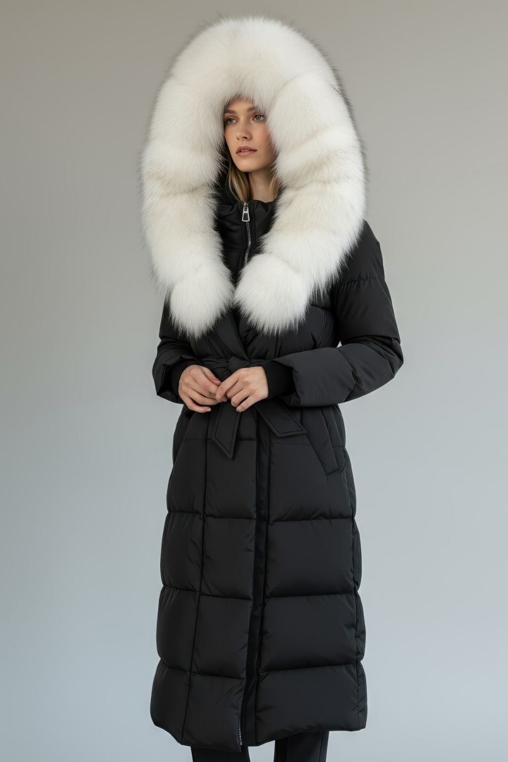 Parka à capuche en fourrure femme Héritage fourrure