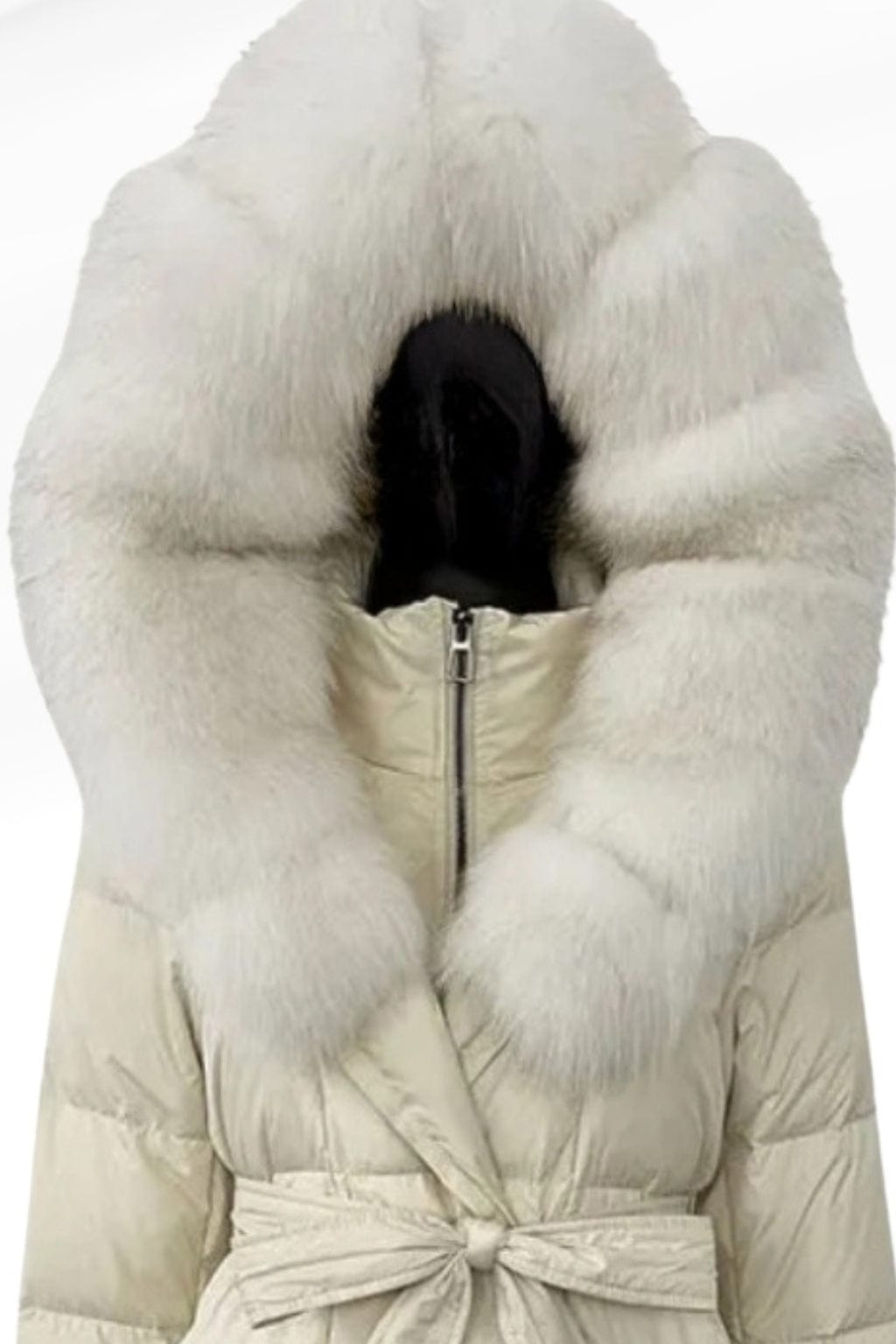 Parka fourrure femme beige Héritage fourrure