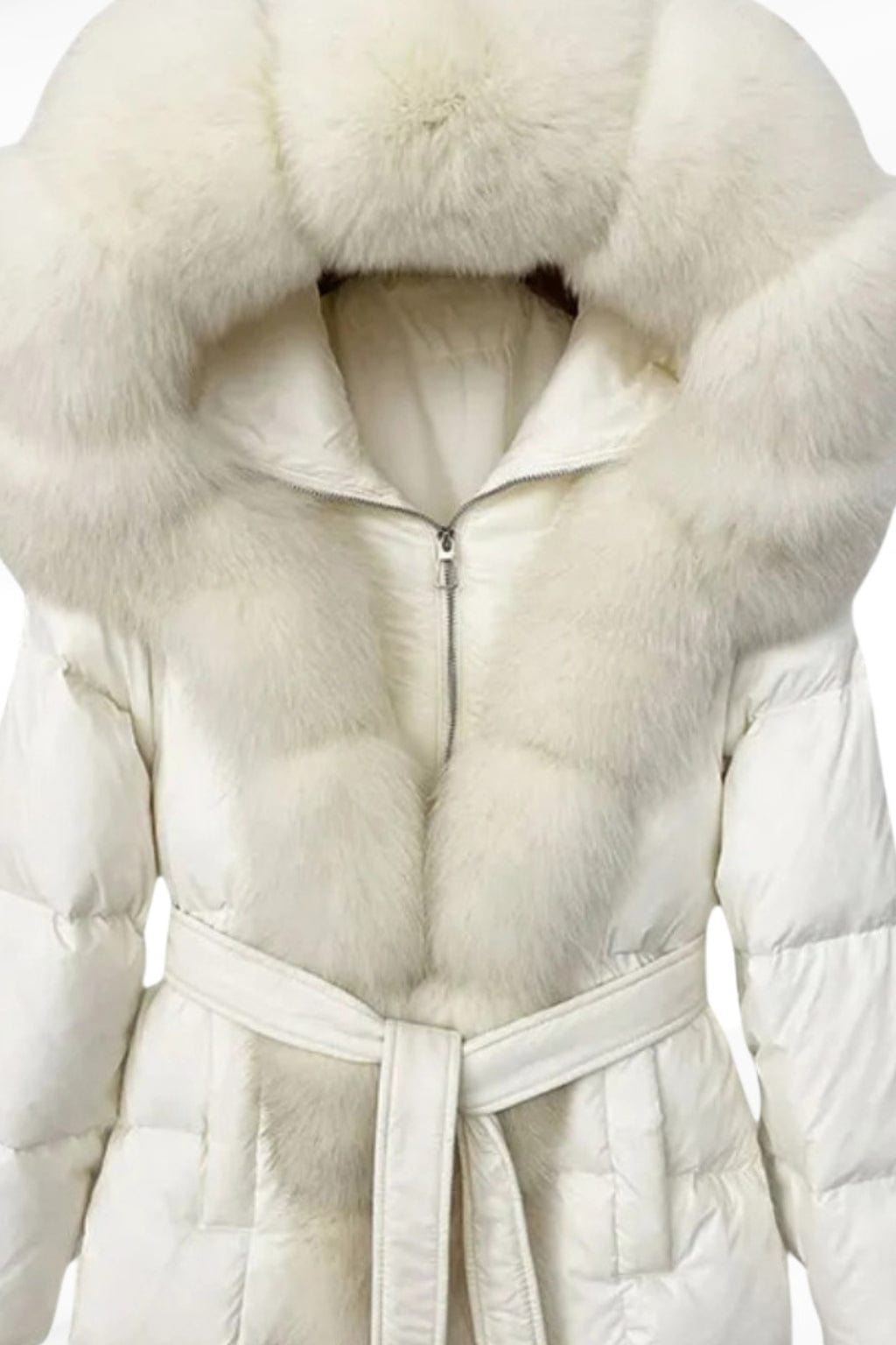 Parka fourrure femme blanc Héritage fourrure