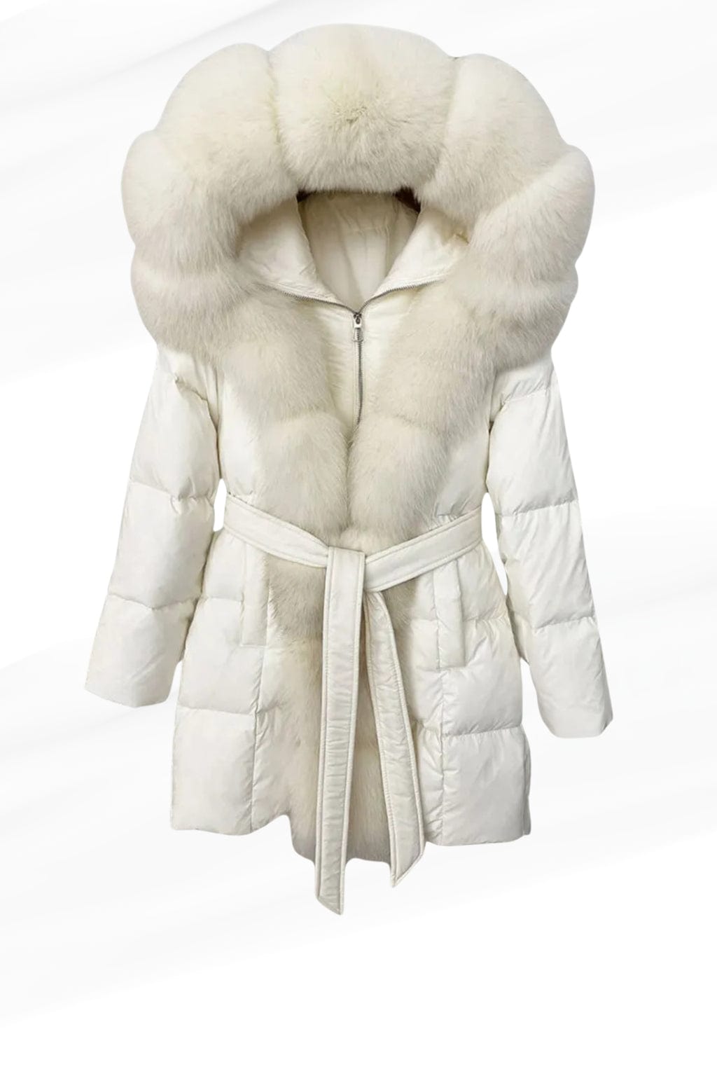 Parka fourrure femme blanc Héritage fourrure