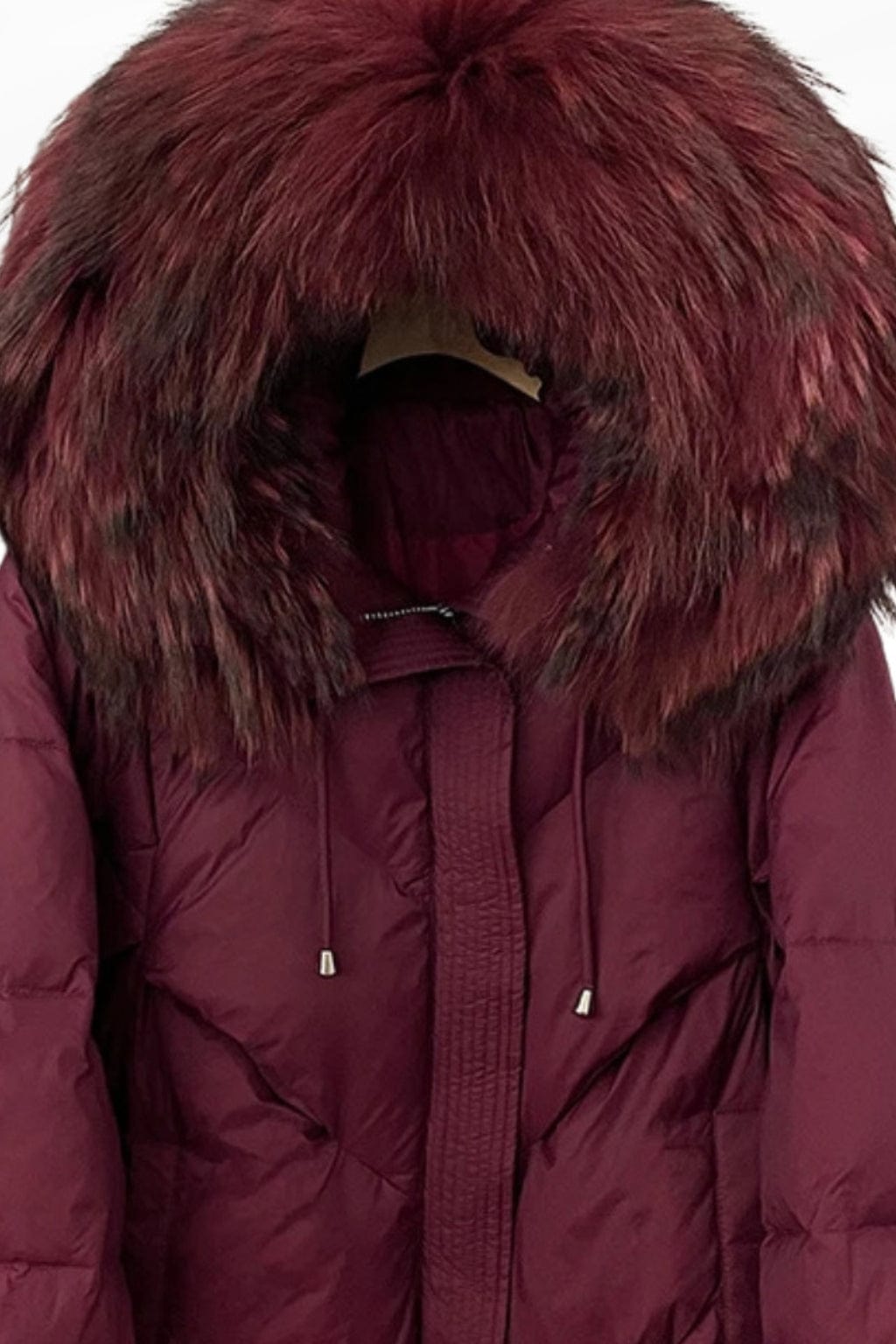 Parka fourrure femme bordeaux Héritage fourrure